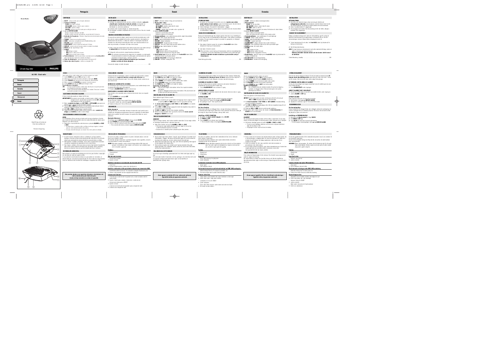 Philips AJ3125 User Manual