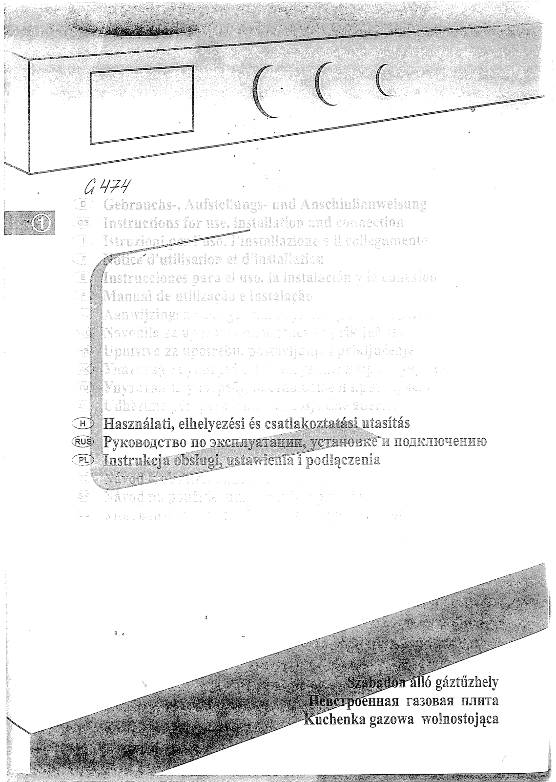 Gorenje G 474 User Manual