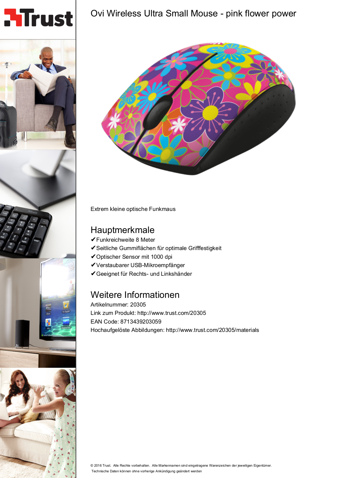 Trust Ovi Wireless Ultra Small Mouse User Manual