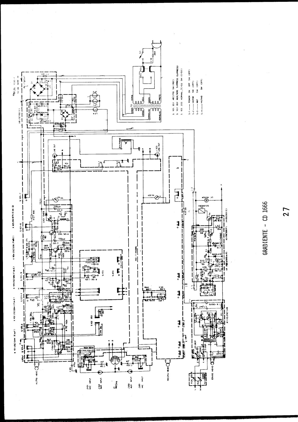 Gradiente CD1666 Schematic