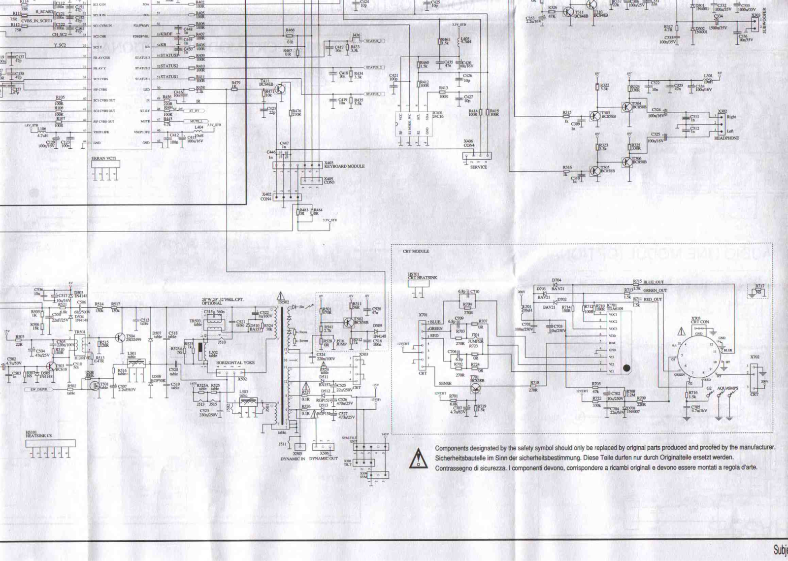 ROADSTAR CTV-2834TSSM Schematics 4