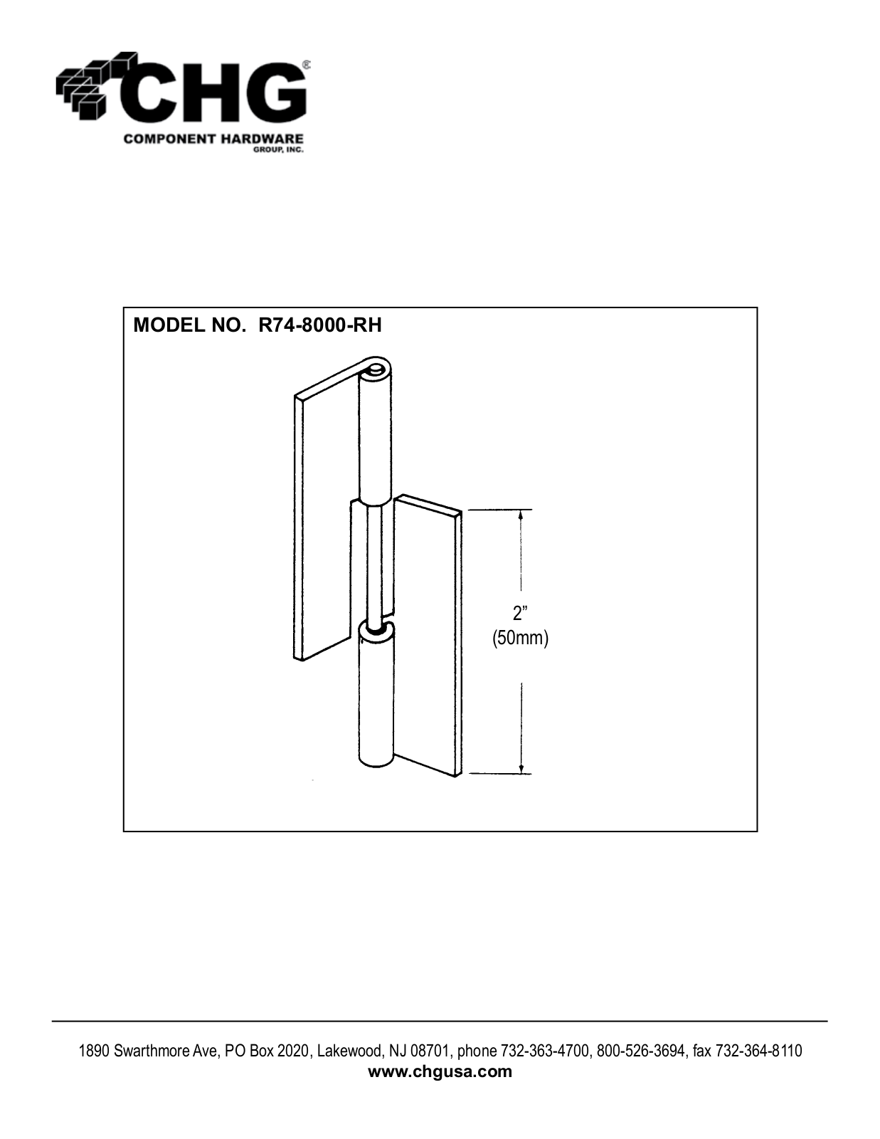 Component Hardware R74-8000-RH User Manual