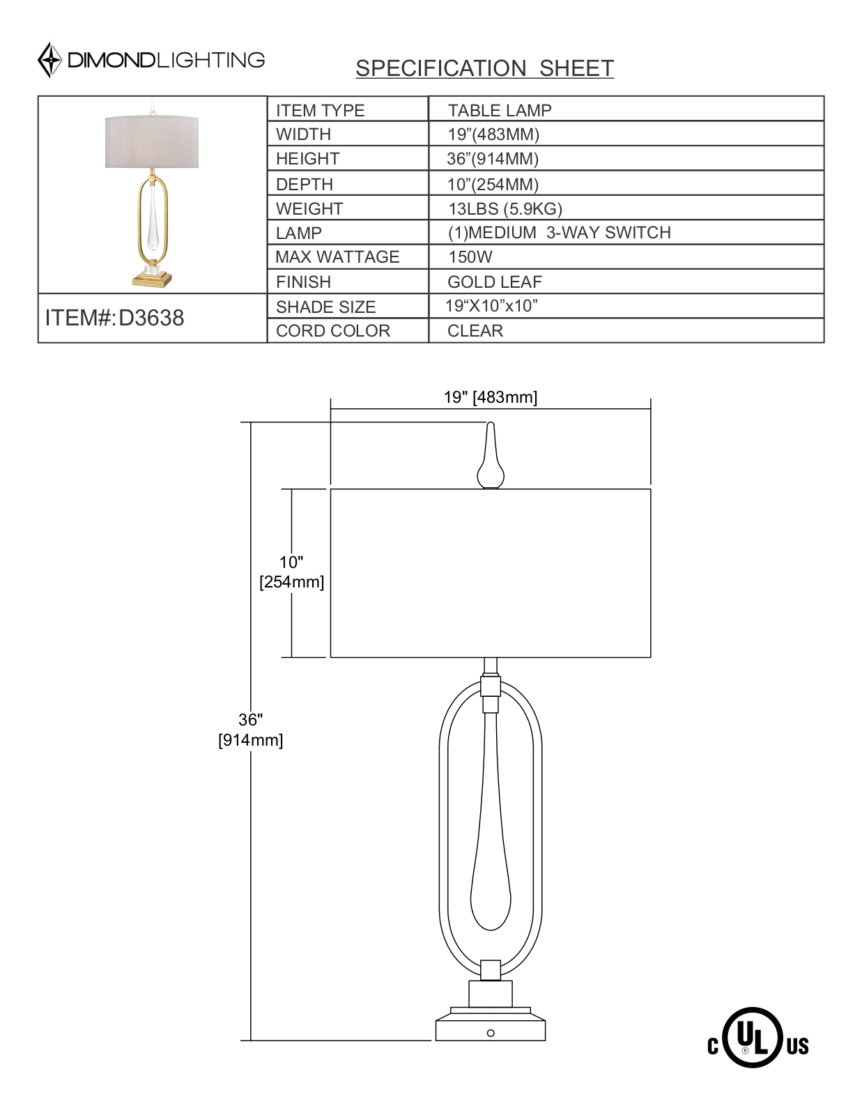 ELK Home D3638 User Manual