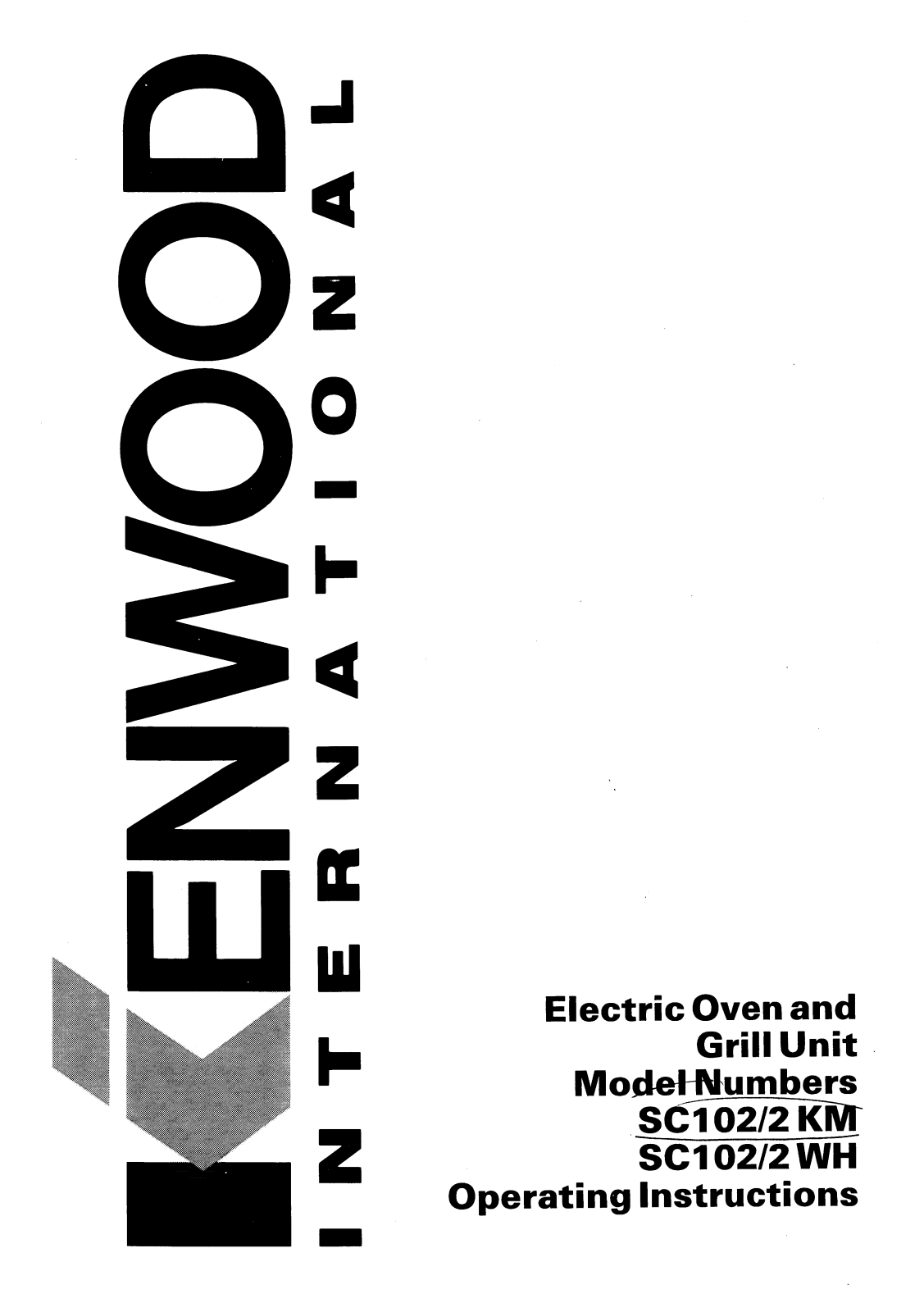 TRICITY BENDIX SC102 User Manual