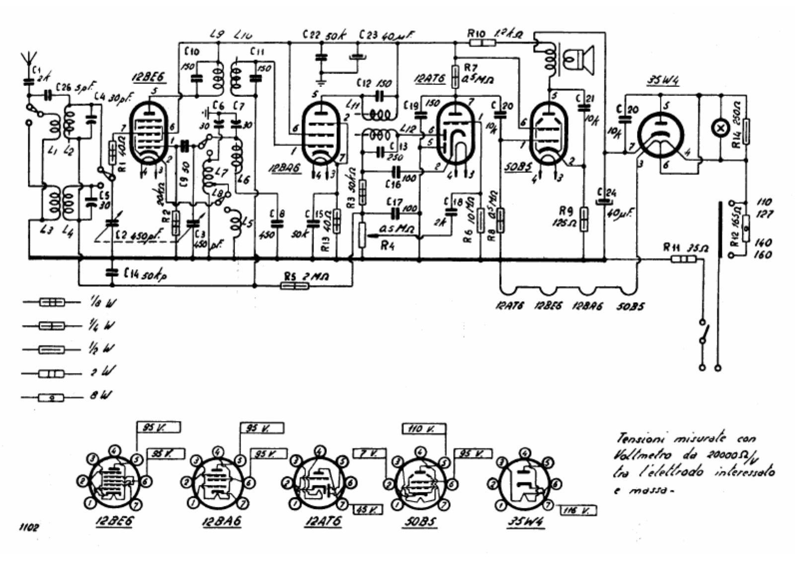 Watt Radio piccolo bis schematic