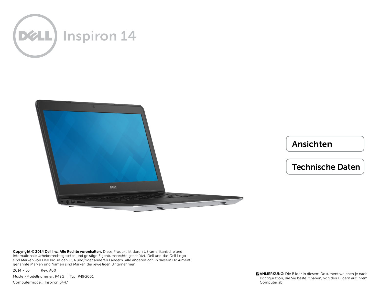 Dell Inspiron 5447 User Manual