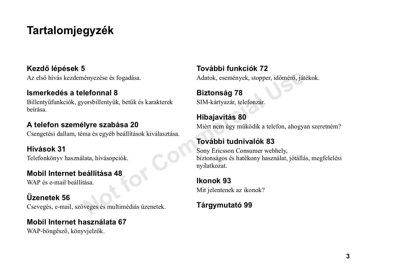 Sony ericsson T300 User Manual