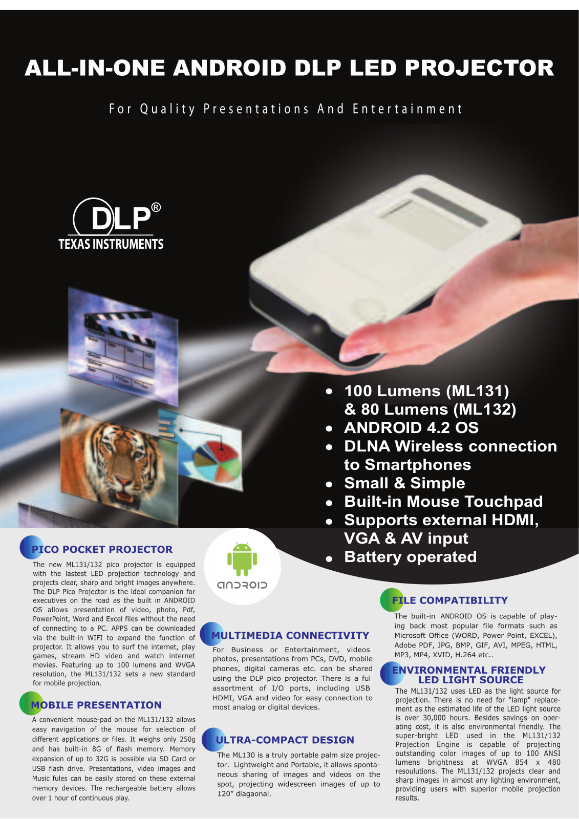 Megapower ML131, ML132 Product Sheet - ManualMachine.com