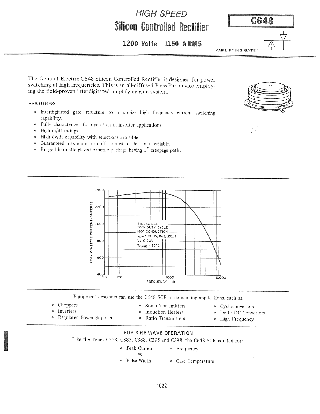 Powerex C648 Data Sheet