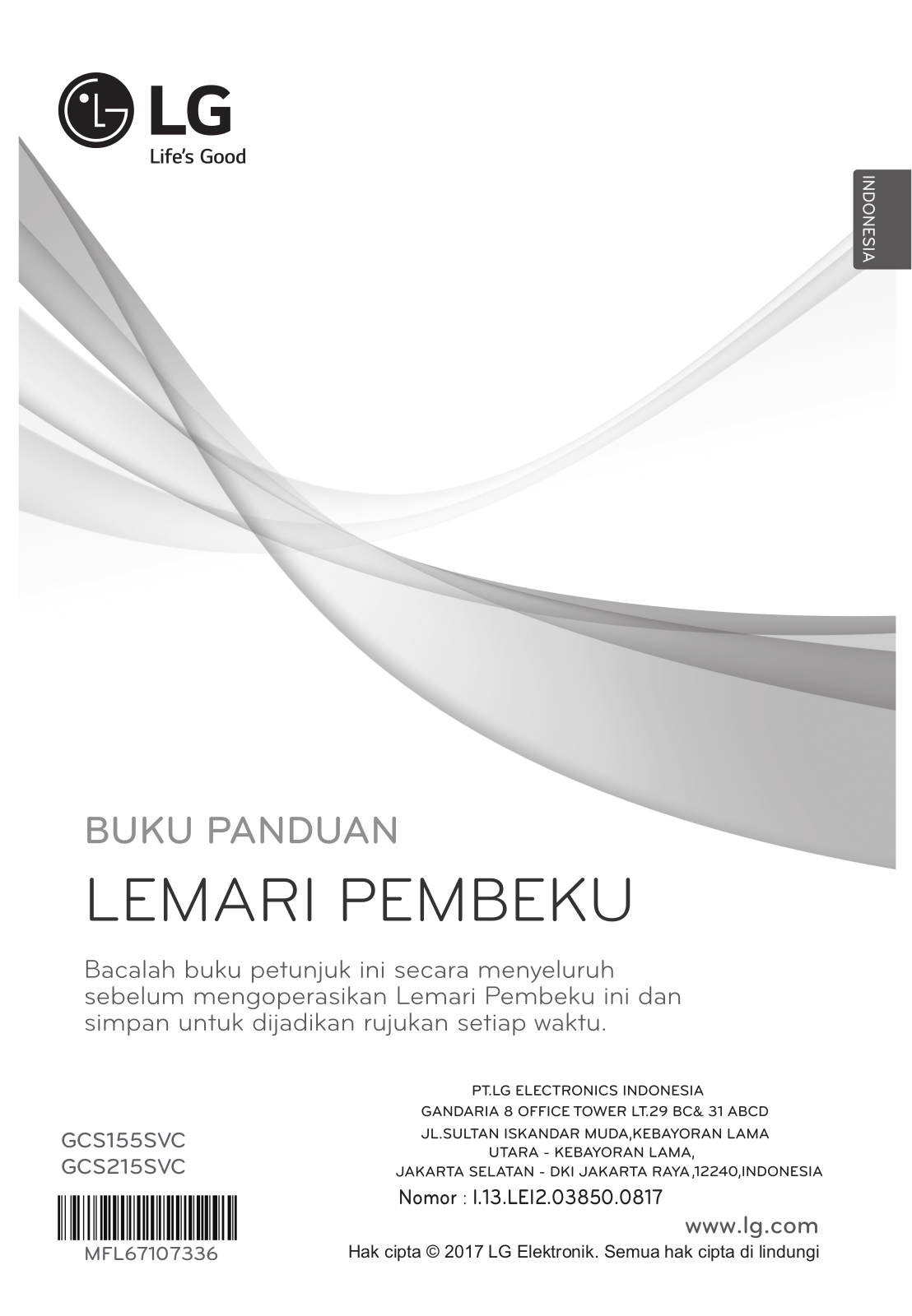 LG GCS155SVC Manual book