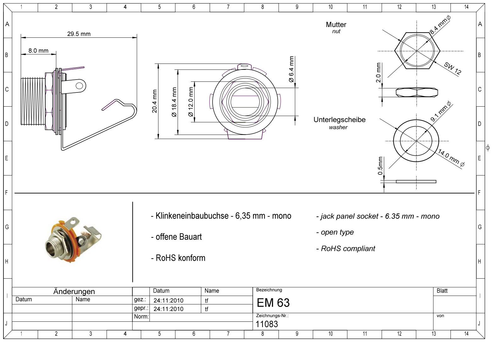 Datasheet EBM 63 Datasheet (FREI) - ManualMachine.com