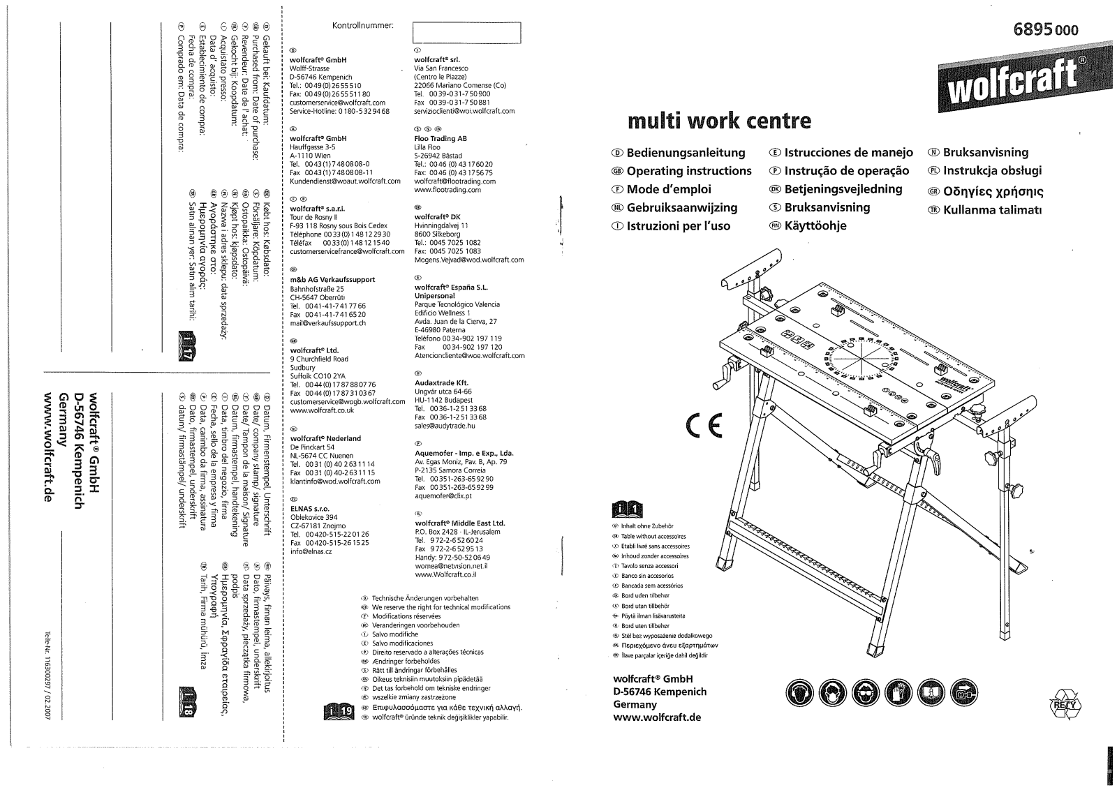 Wolfcraft 6895 User guide