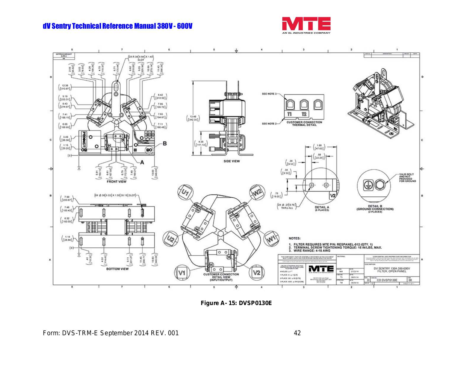 MTE DVSP0130E Technical Reference Manual