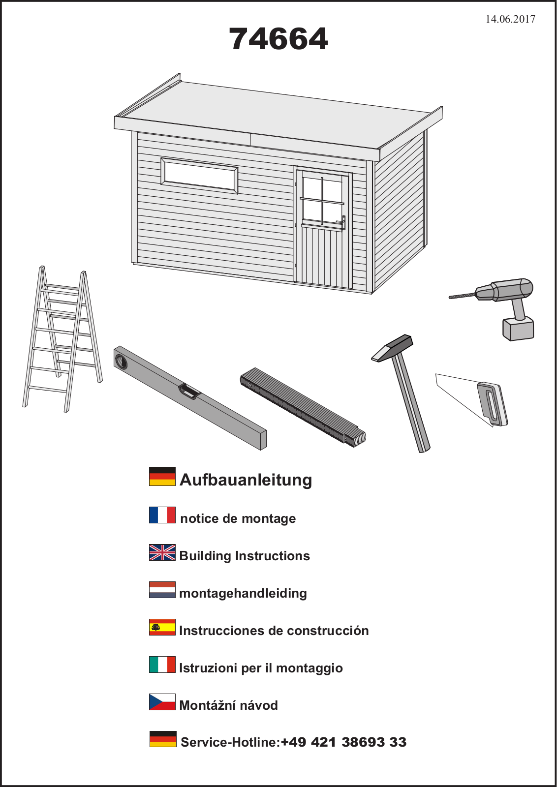 Karibu 74664 Assembly instructions