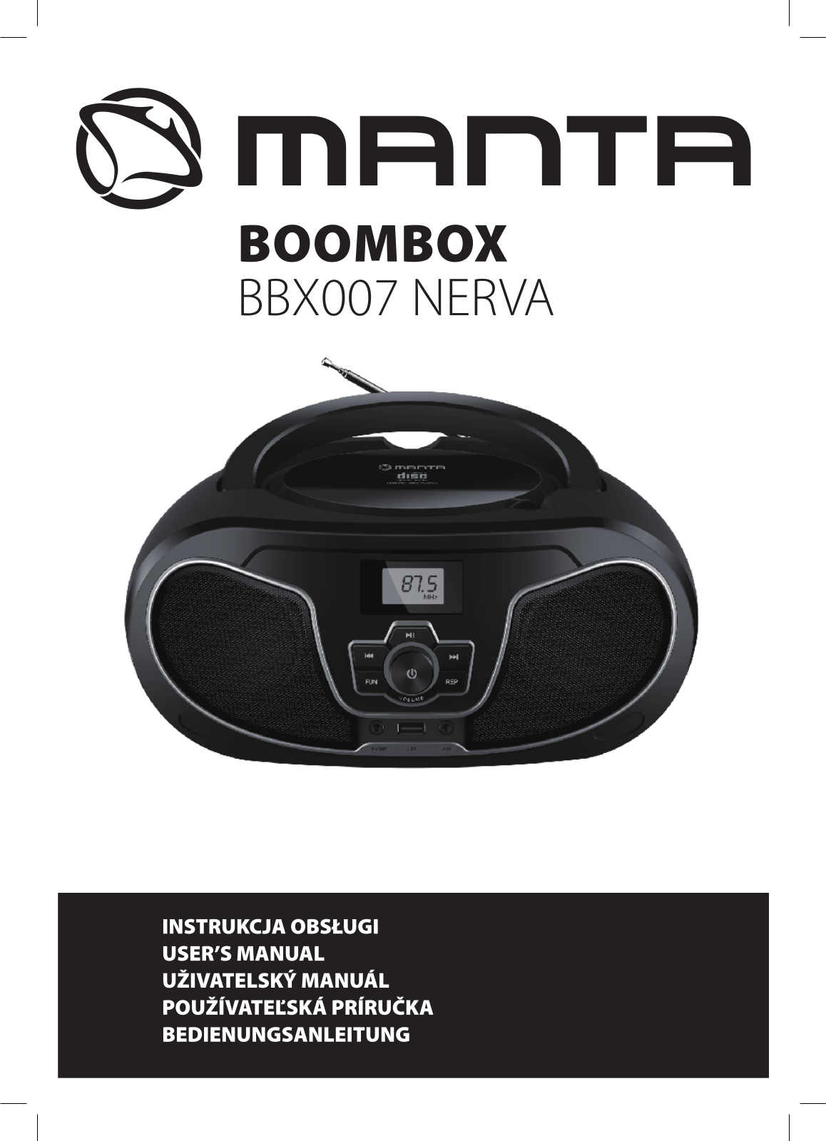 MANTA BBX007 User guide - ManualMachine.com