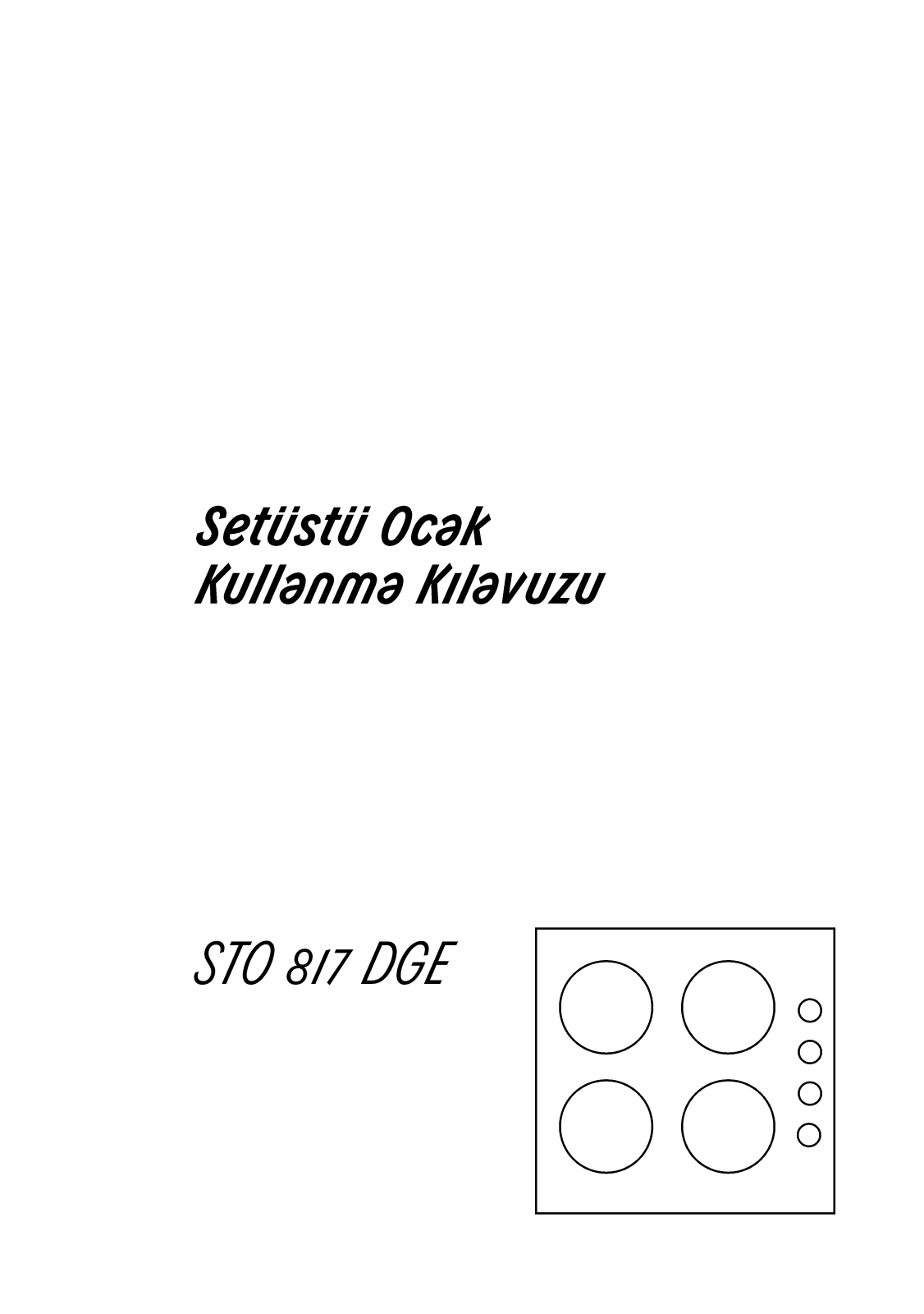 Arçelik STO817DGE User manual