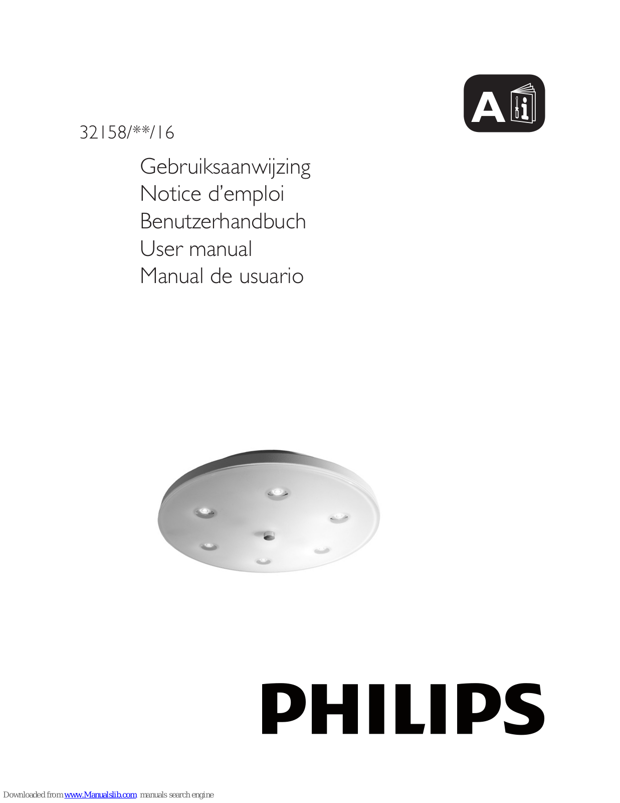 Philips 32158-31-16, 32158/**/16 User Manual - ManualMachine.com