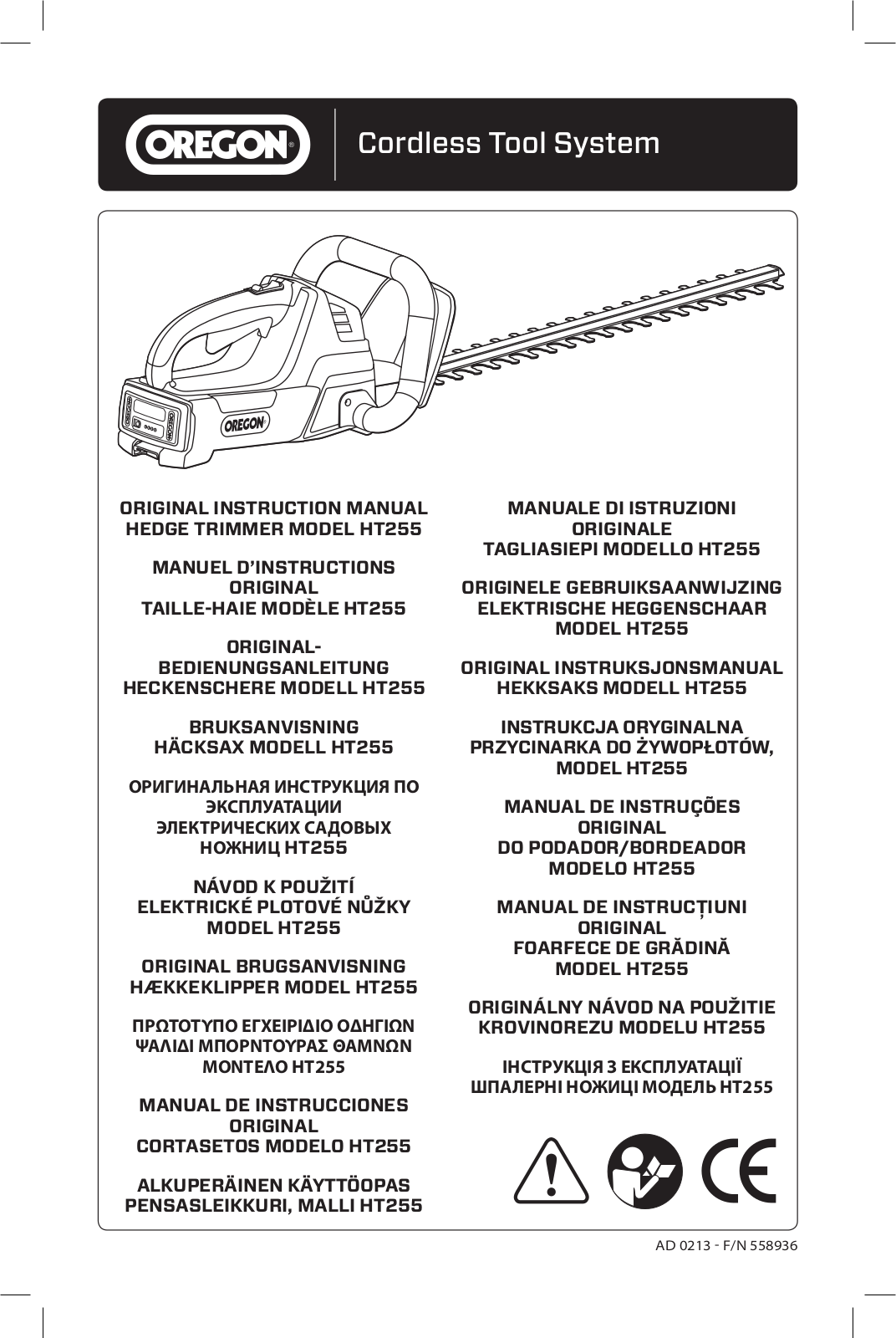 Oregon HT255 User Manual