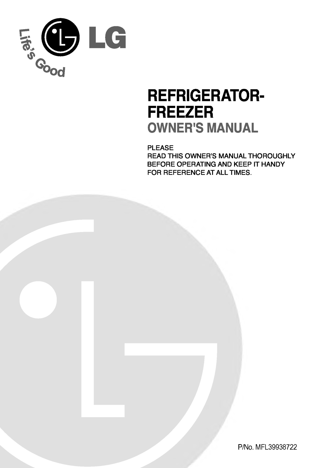 LG GN-B562YVC User Manual