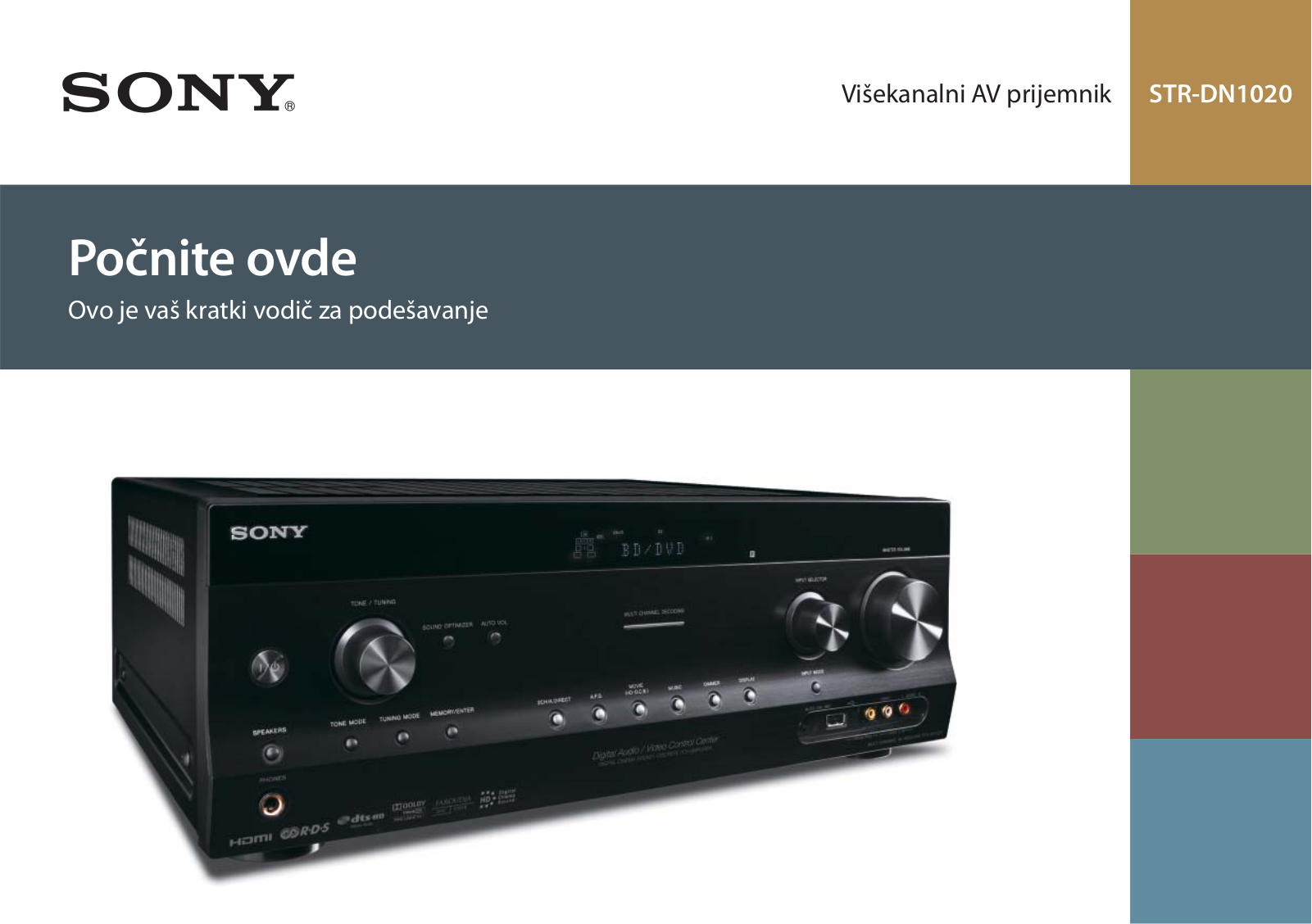 Sony STR-DN1020 User Manual