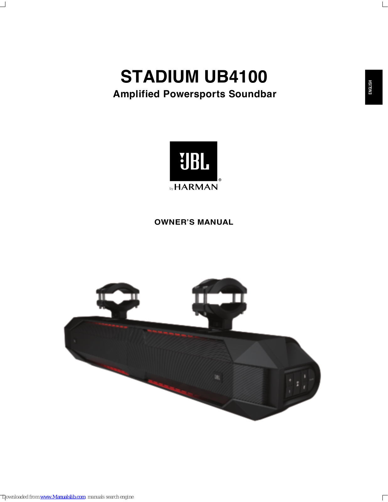 JBL STADIUM UB4100 Owner's Manual