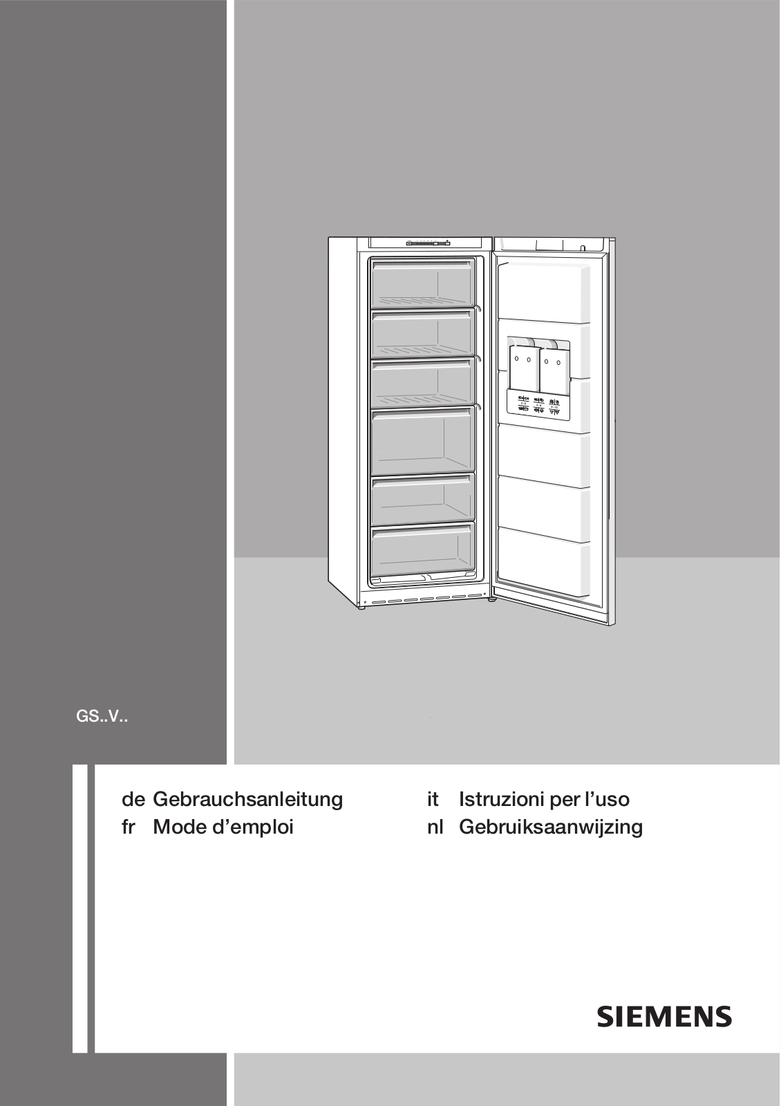 SIEMENS GS30VV23, GS22VV23, GS26VV23 User Manual