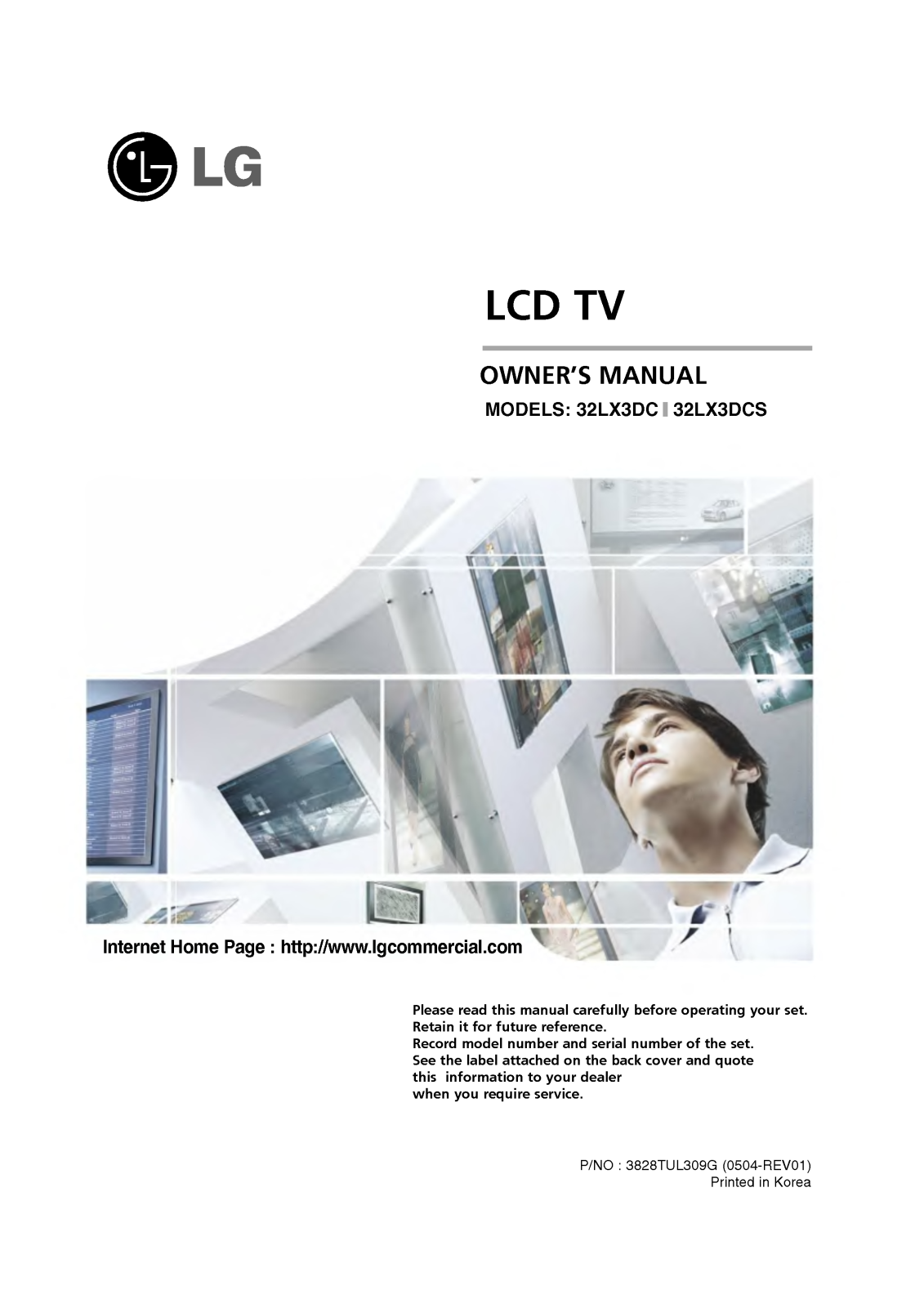 LG 32LX3DC-UA User Manual