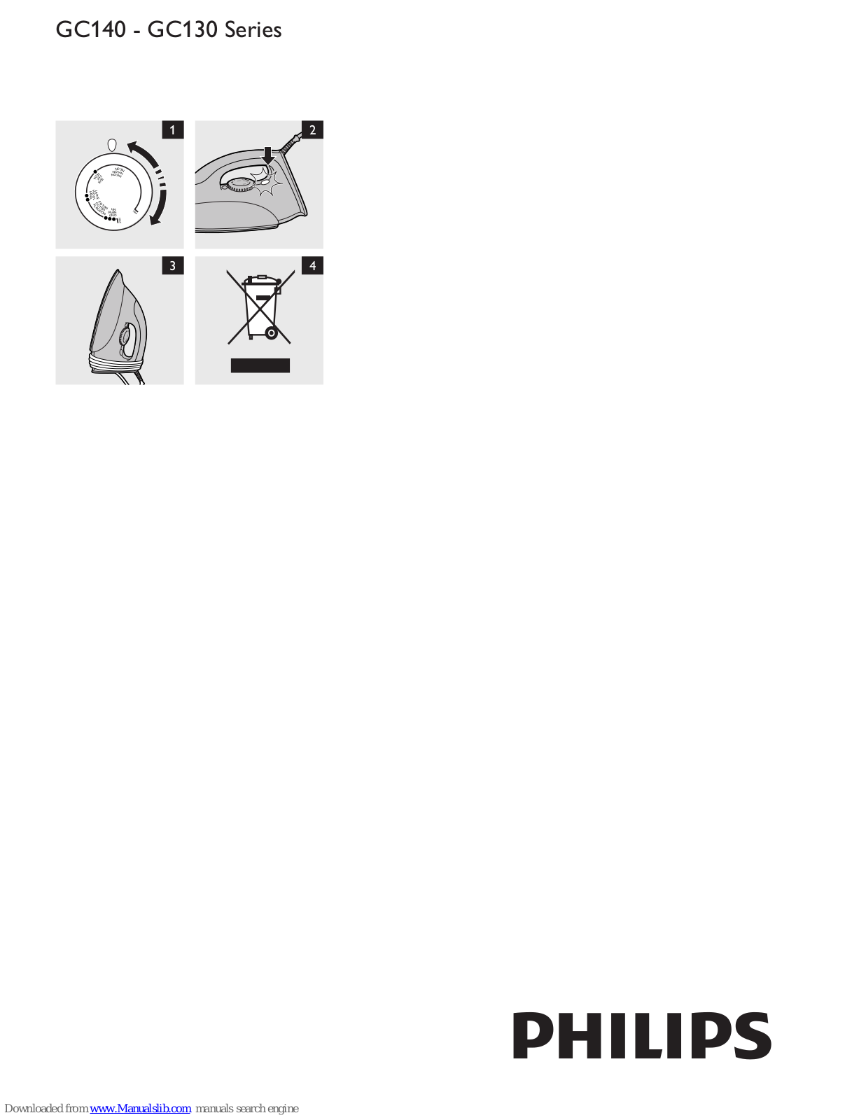 Philips GC148/38, GC139/38, GC146/04, GC139/01, GC148/07 User Manual