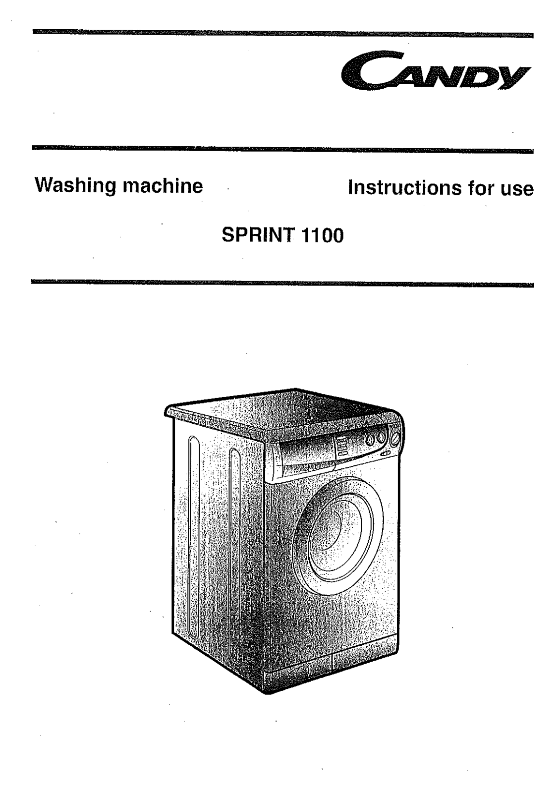 Candy SPRINT 1100 User Manual