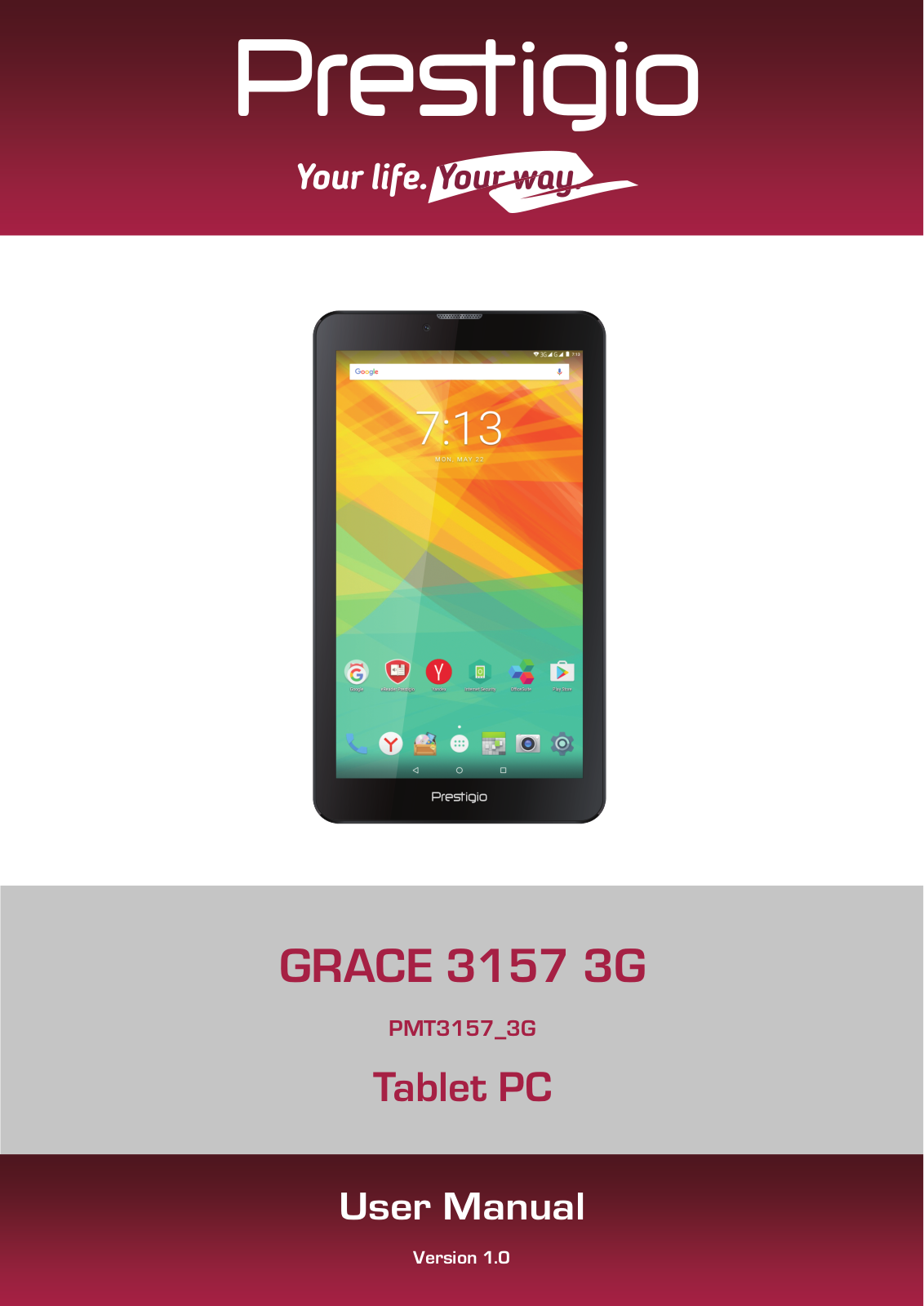 Prestigio MultiPad Grace 3157 3G Instruction Manual