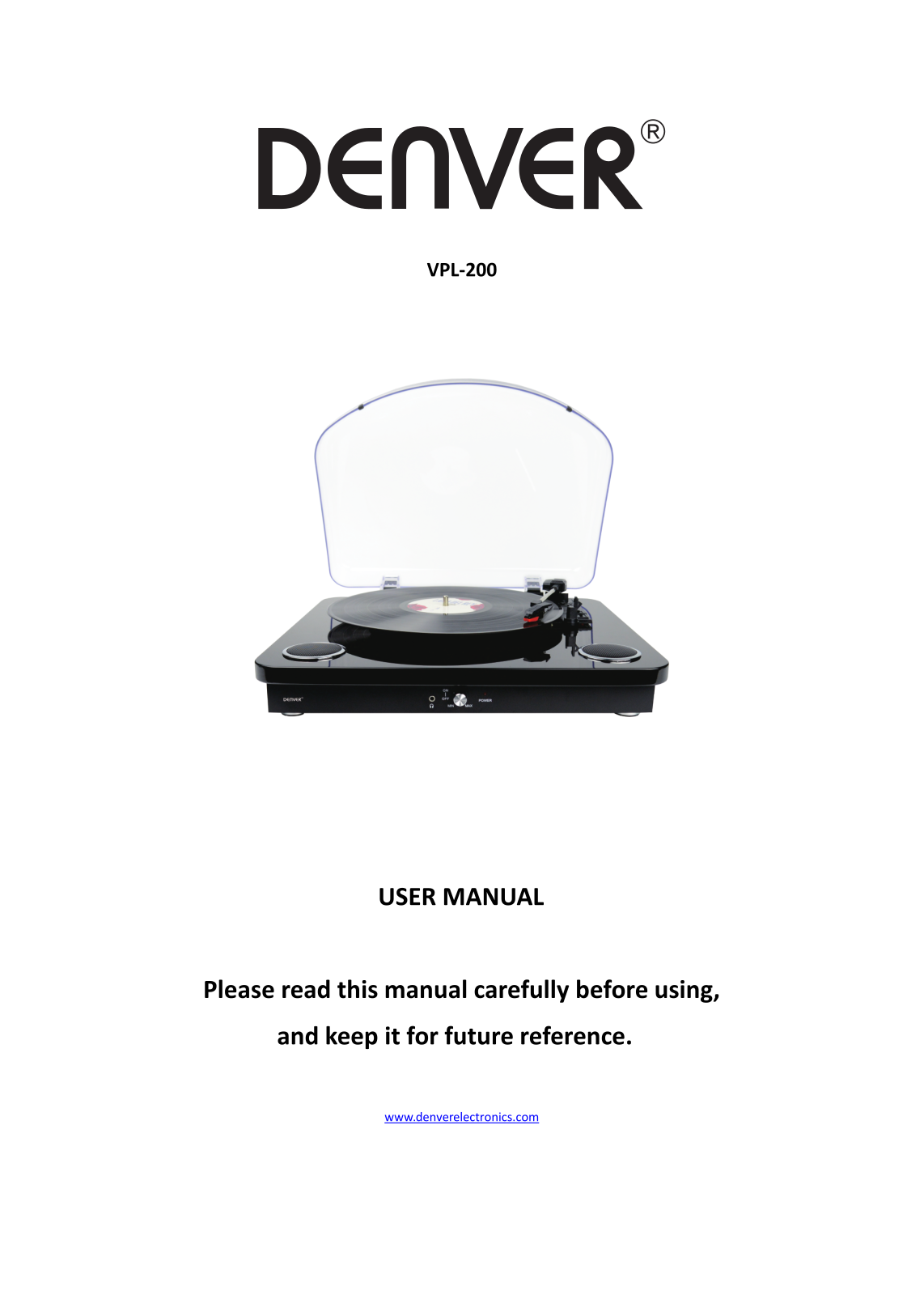 Denver VPL-200B User Manual