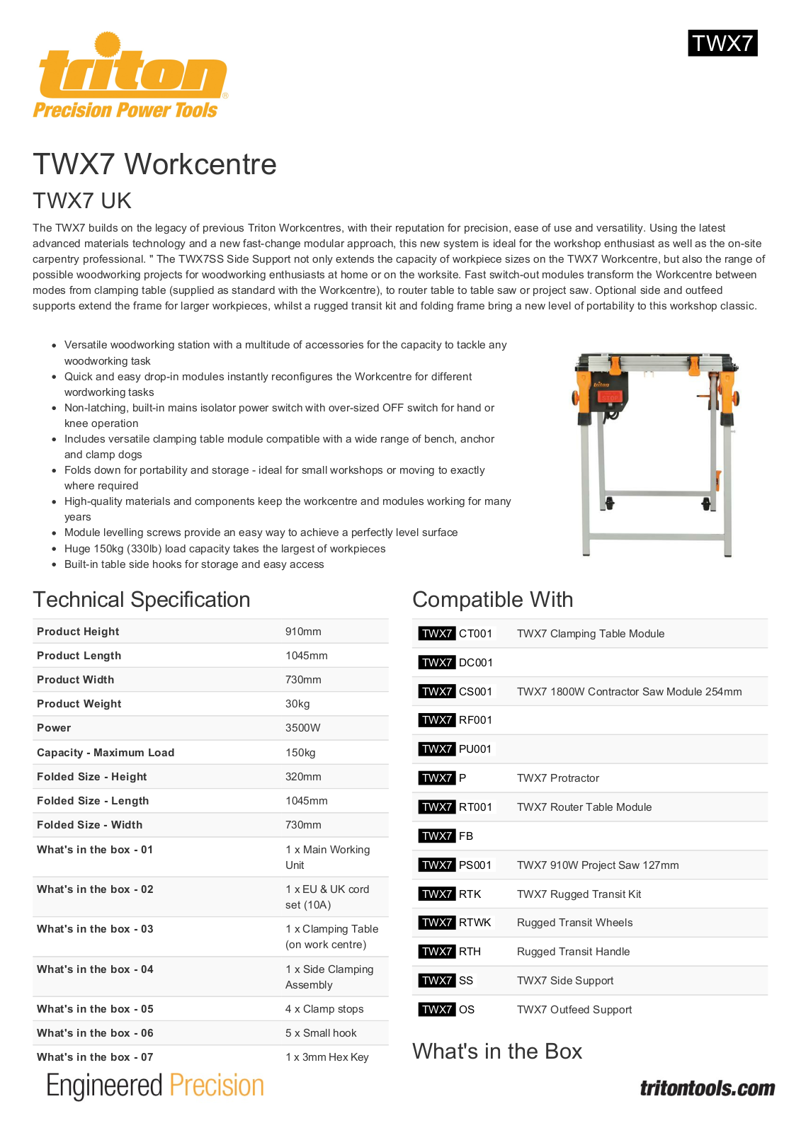 Triton TWX7 User Manual