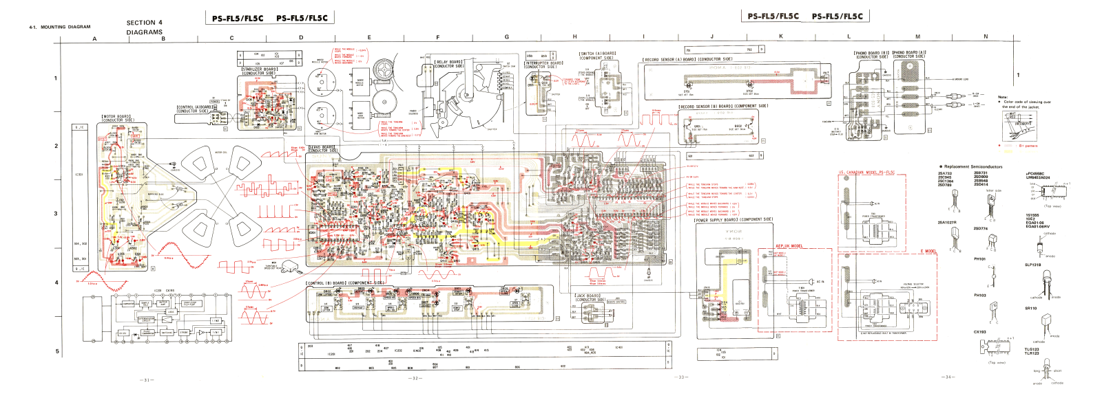 Sony PS-FL5, PS-FL5C Schematic