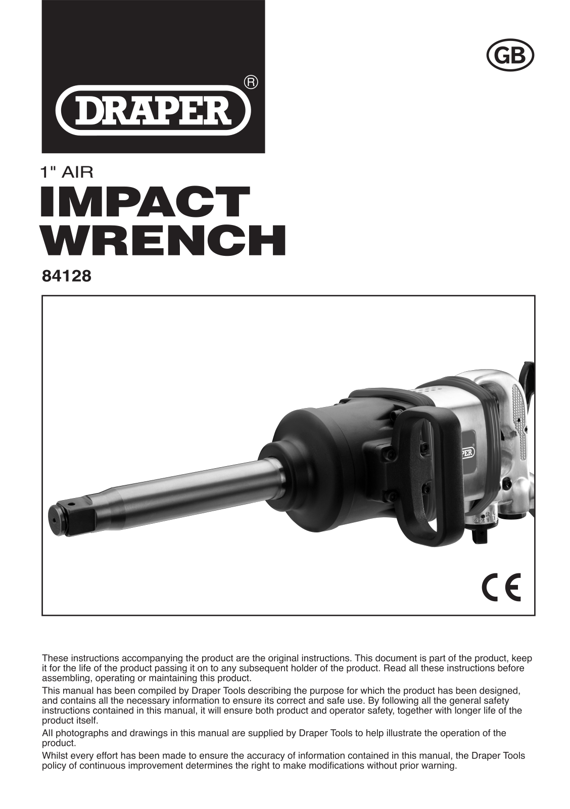 Draper Tools 84128 Instructions - ManualMachine.com