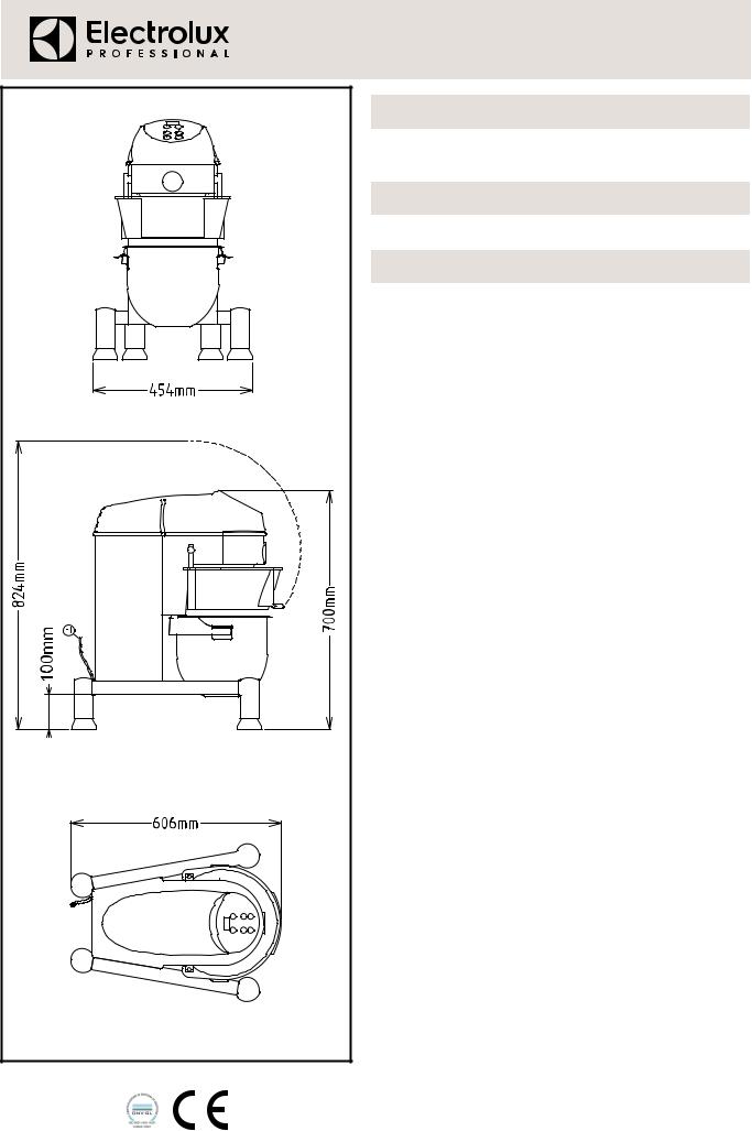 Electrolux XBE10B Datasheet