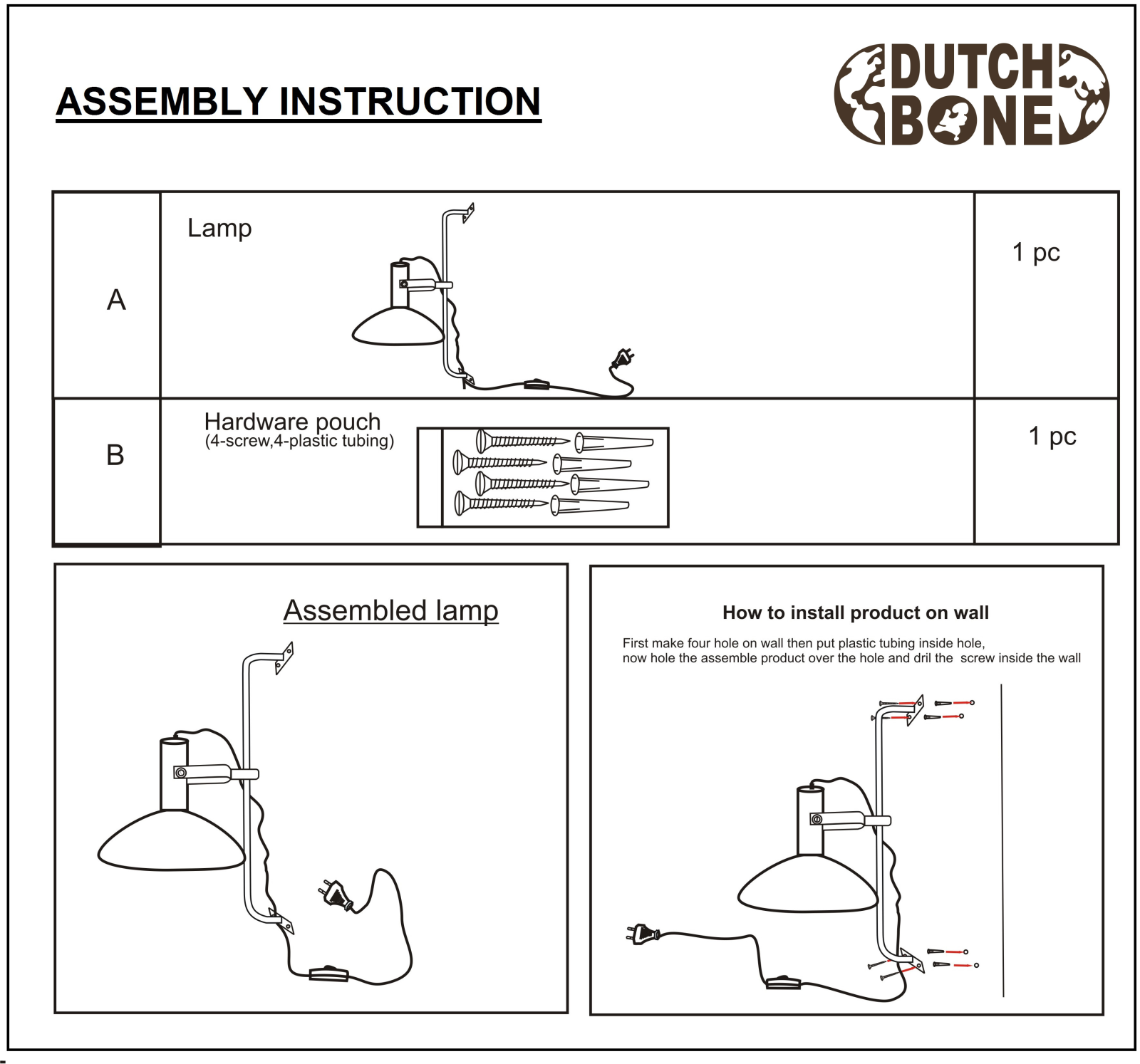Dutchbone RDTE1357 Installation & Assembly - ManualMachine.com