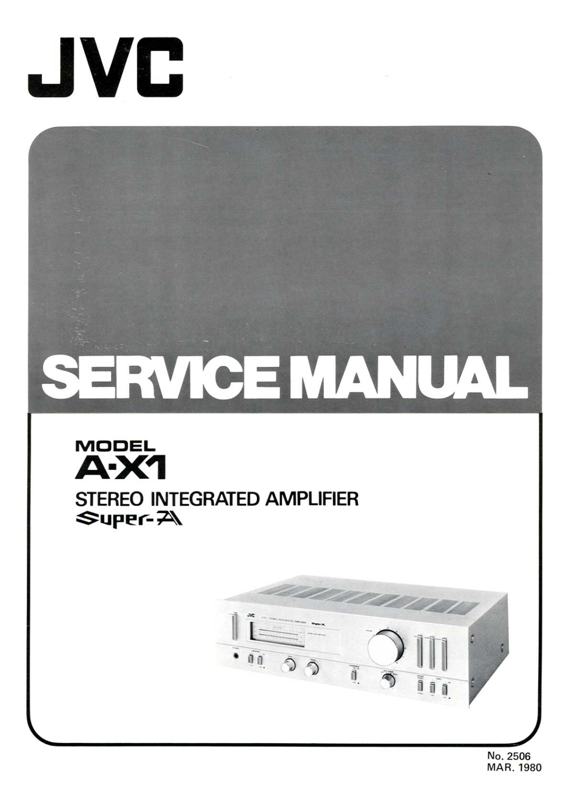 JVC AX-1 Service manual