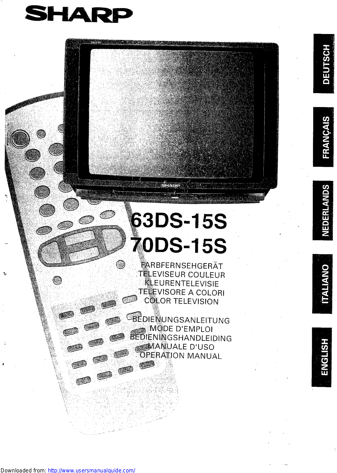 SHARP 63/70DS-15S User Manual