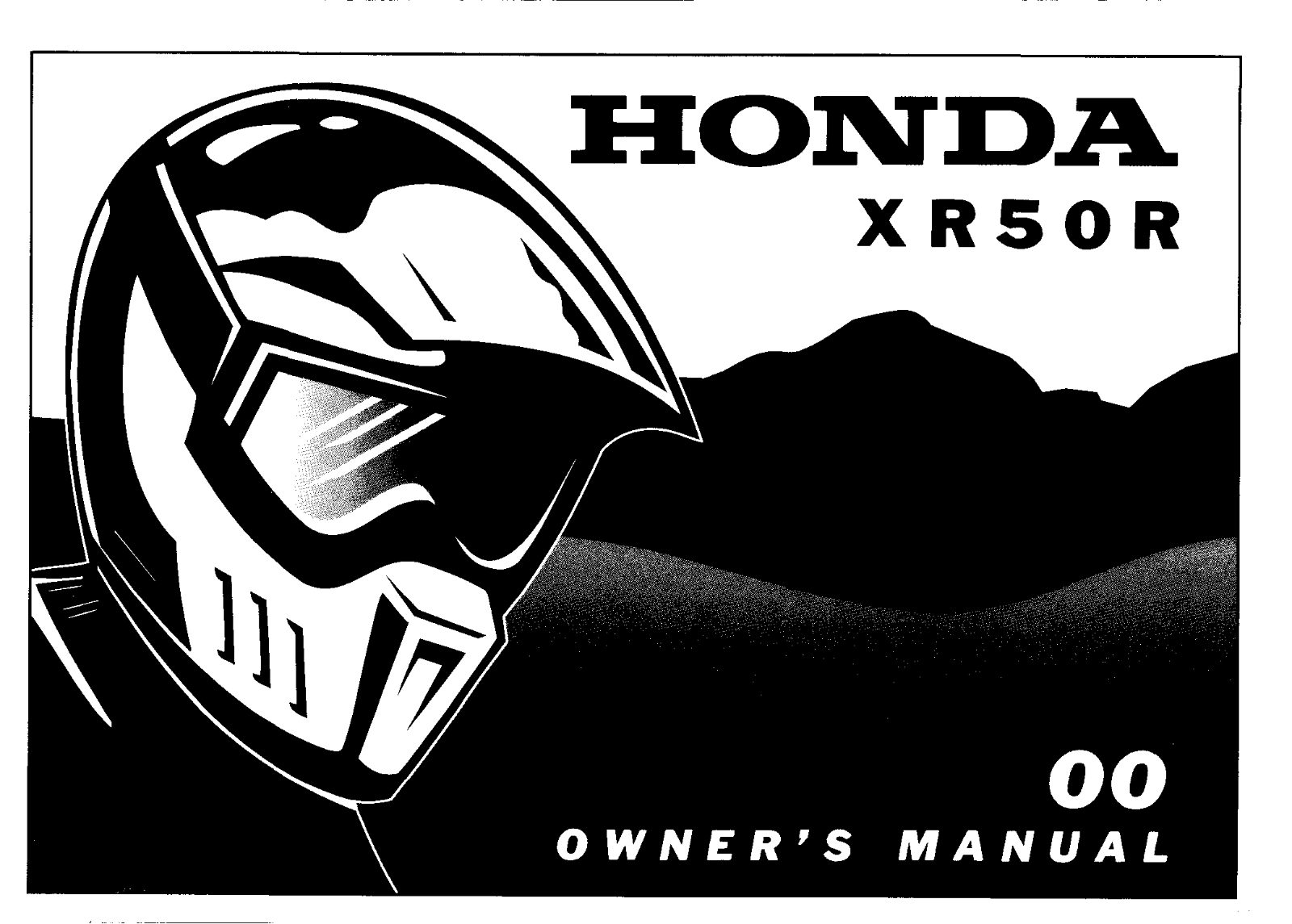 Honda XR50R 2000 Owner's Manual