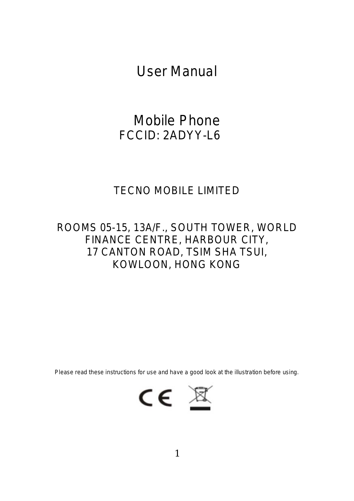 TECNO MOBILE L6 User Manual