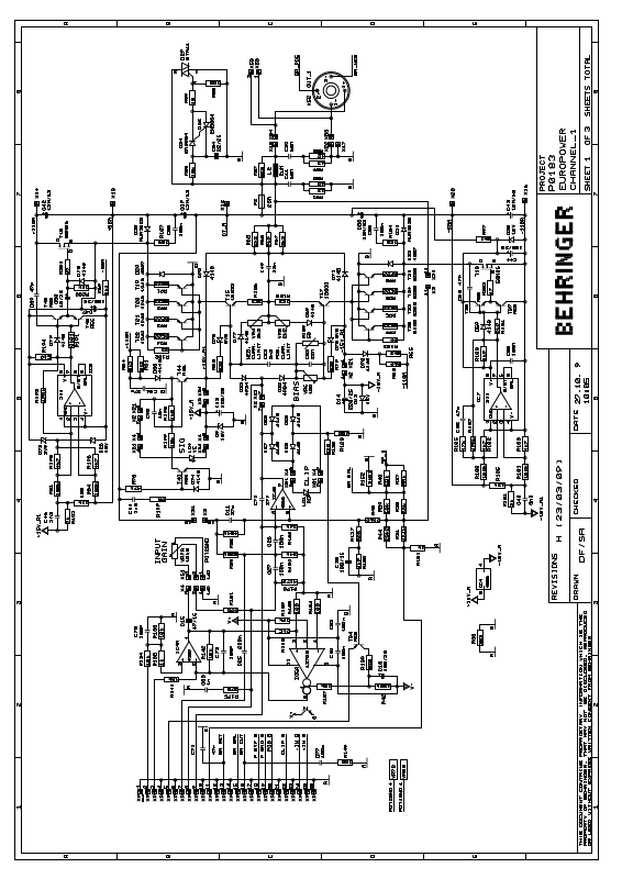 Behringer EP4000 Schematic