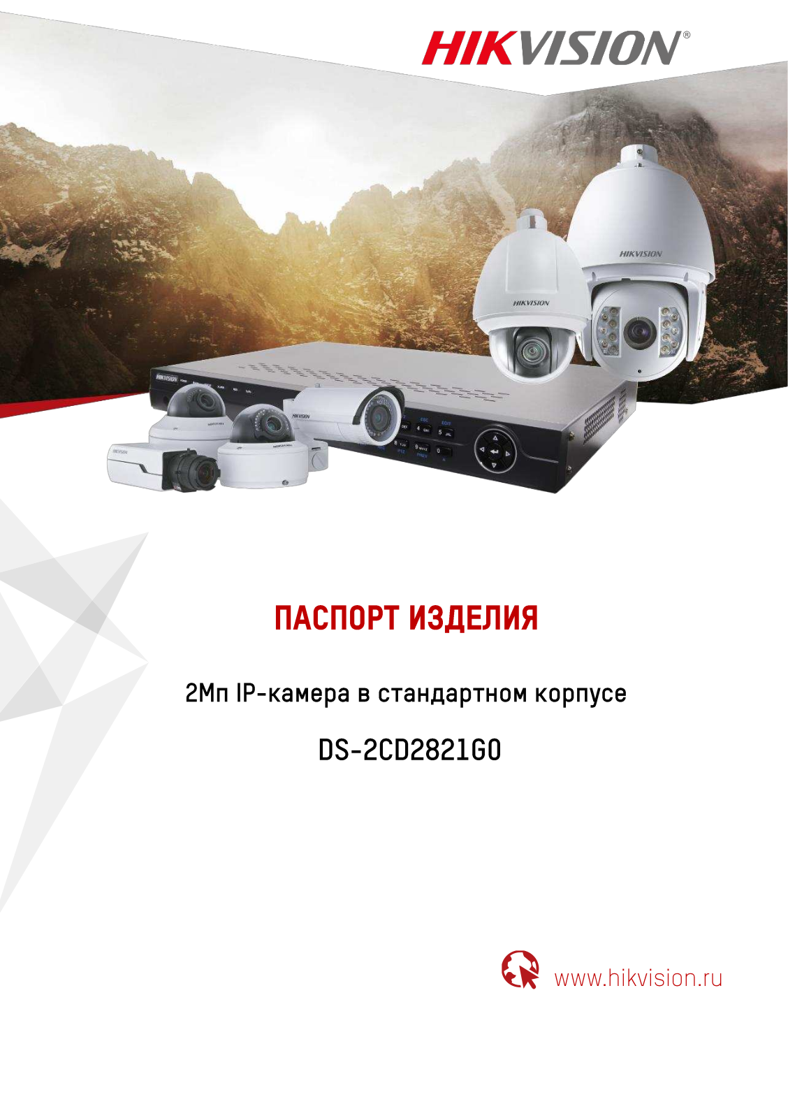 Hikvision DS-2CD2821G0 User Manual