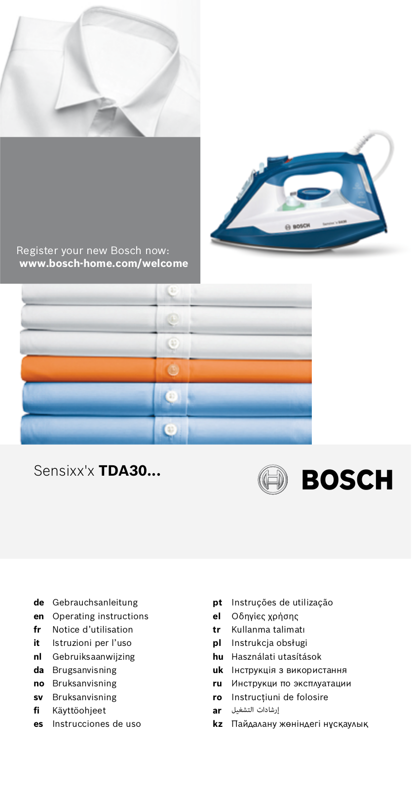 Bosch TDA3024050 User Manual