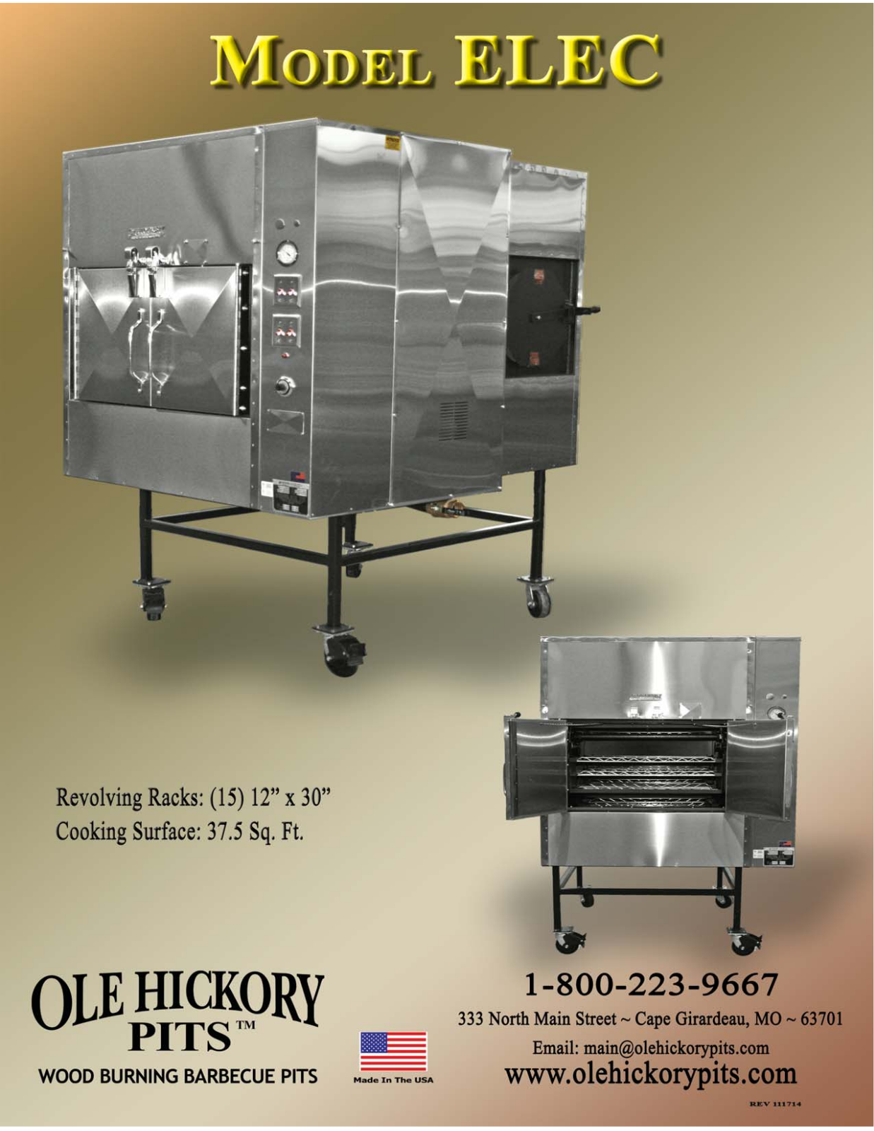 Ole Hickory Pits ELEC User Manual