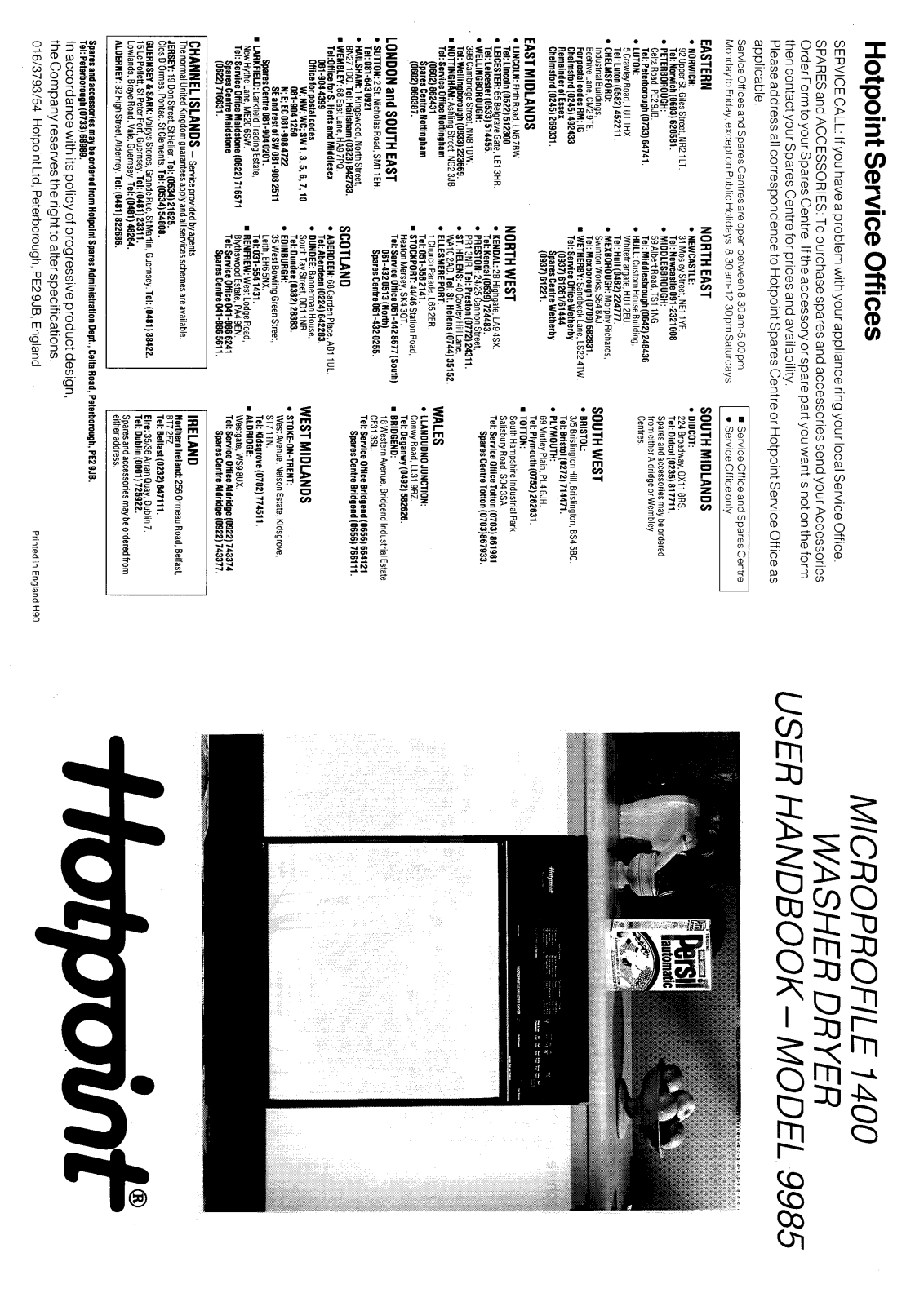 Hotpoint-Ariston HB9985 User Manual