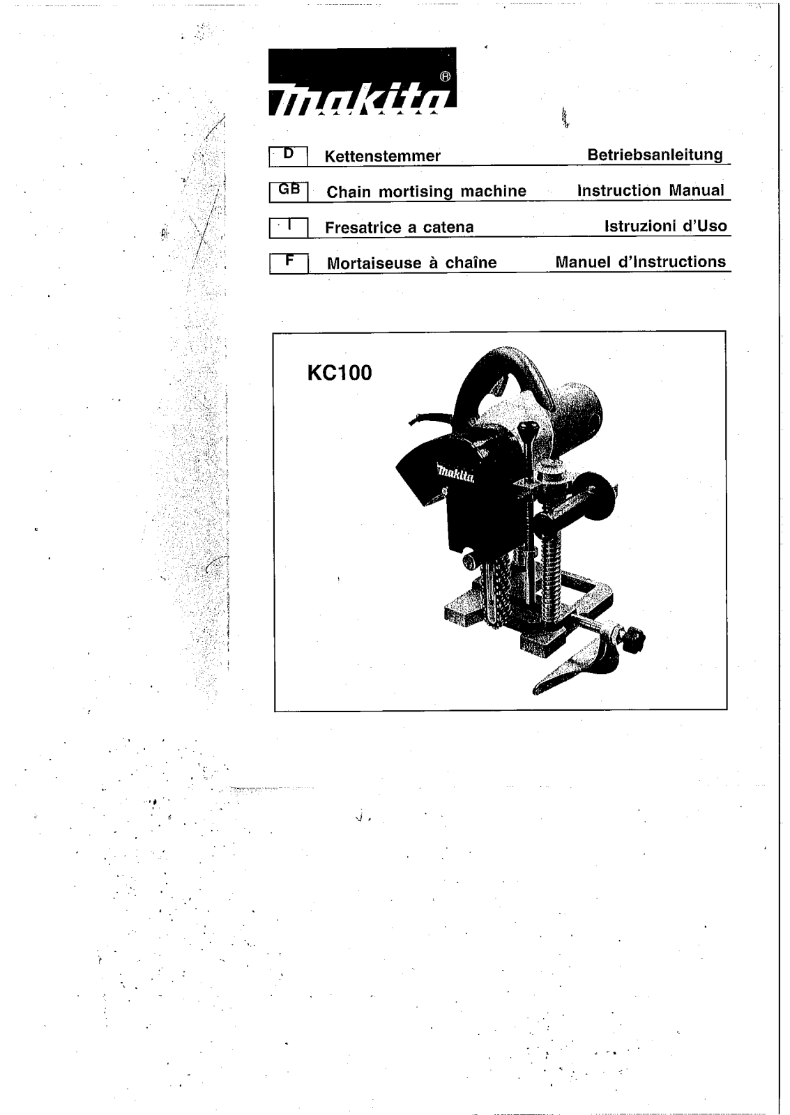 Makita KC100Z User Manual