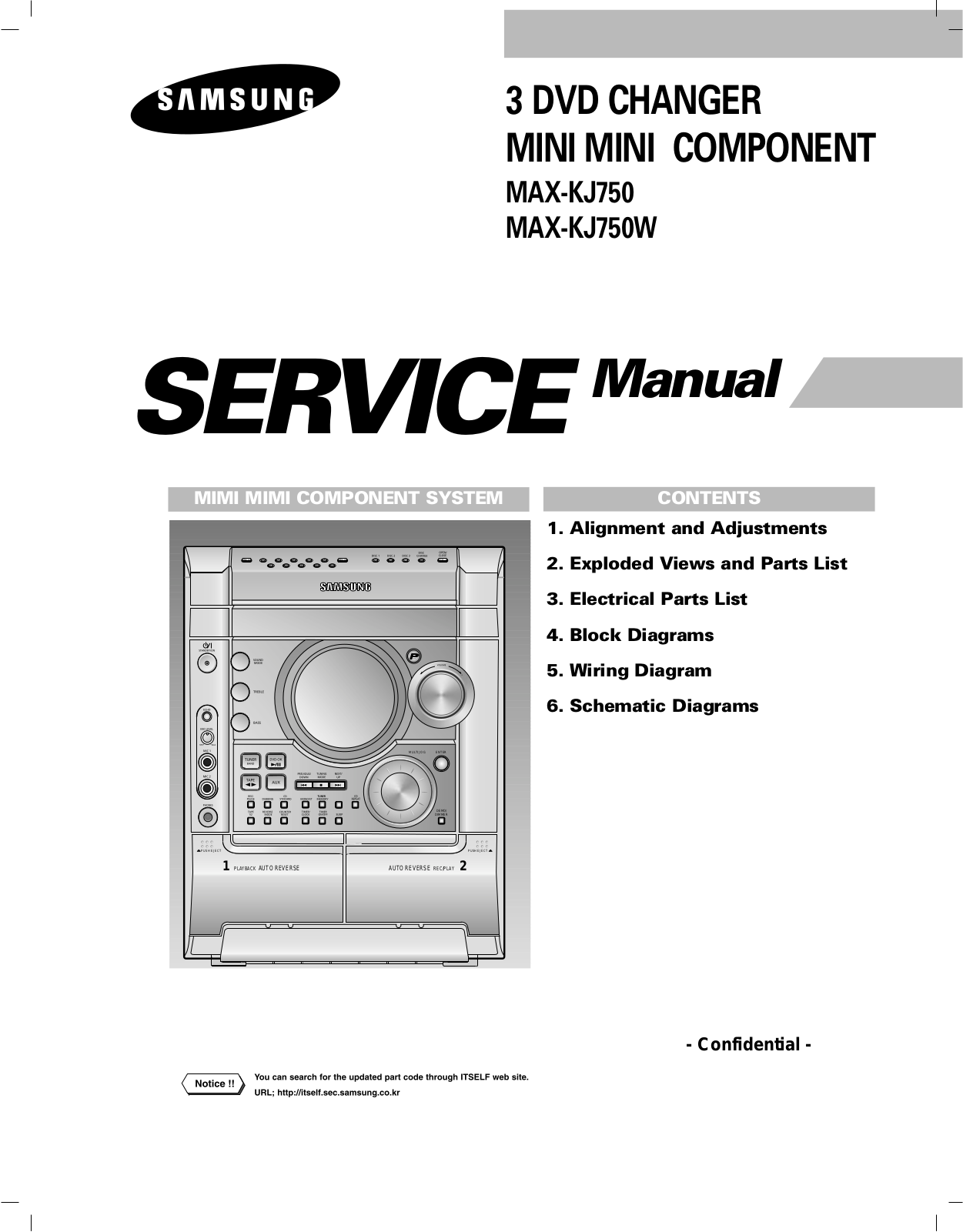 SAMSUNG MAX-KJ750, MAX-KJ750W Service Manual