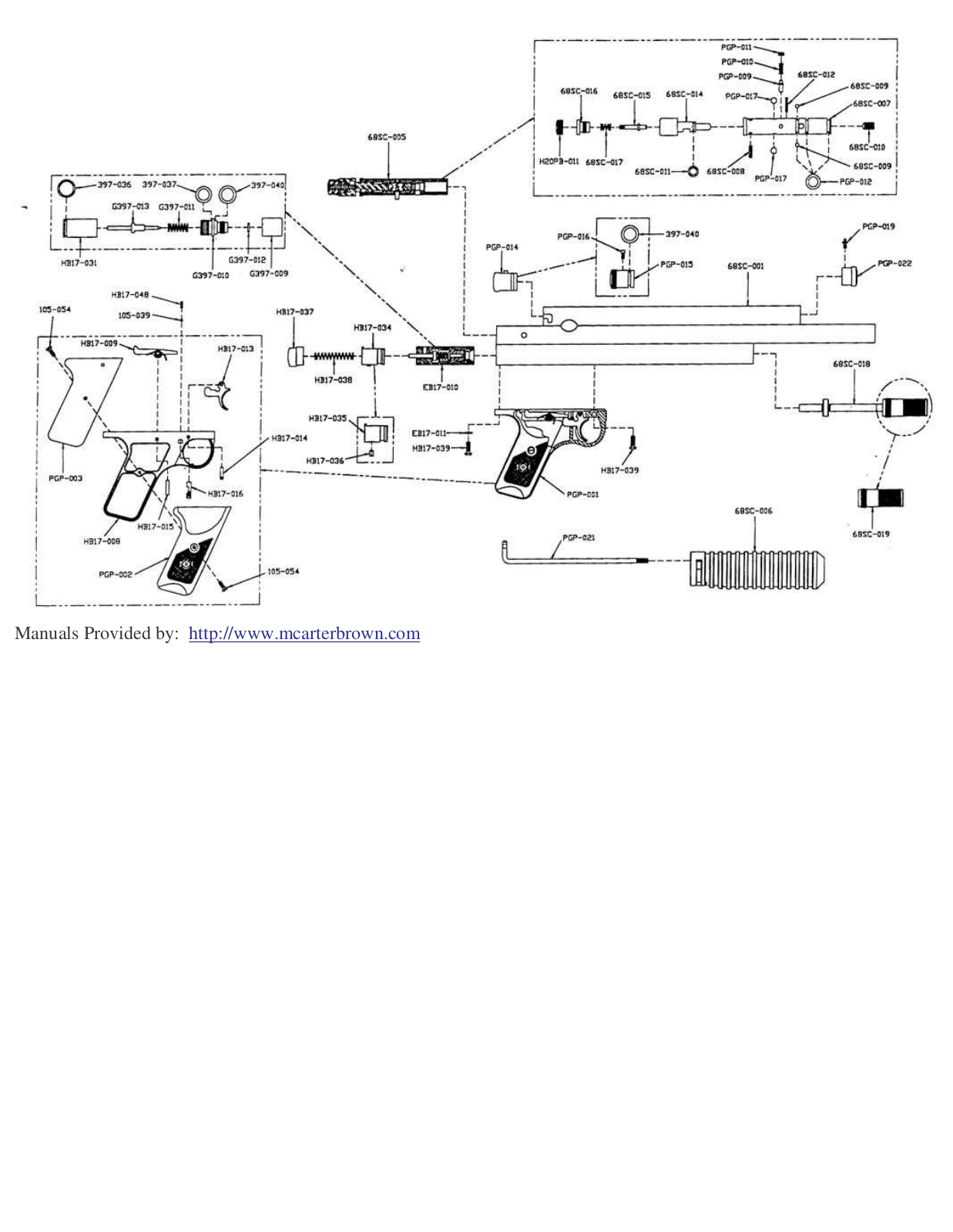 Sheridan P68 SC User Manual