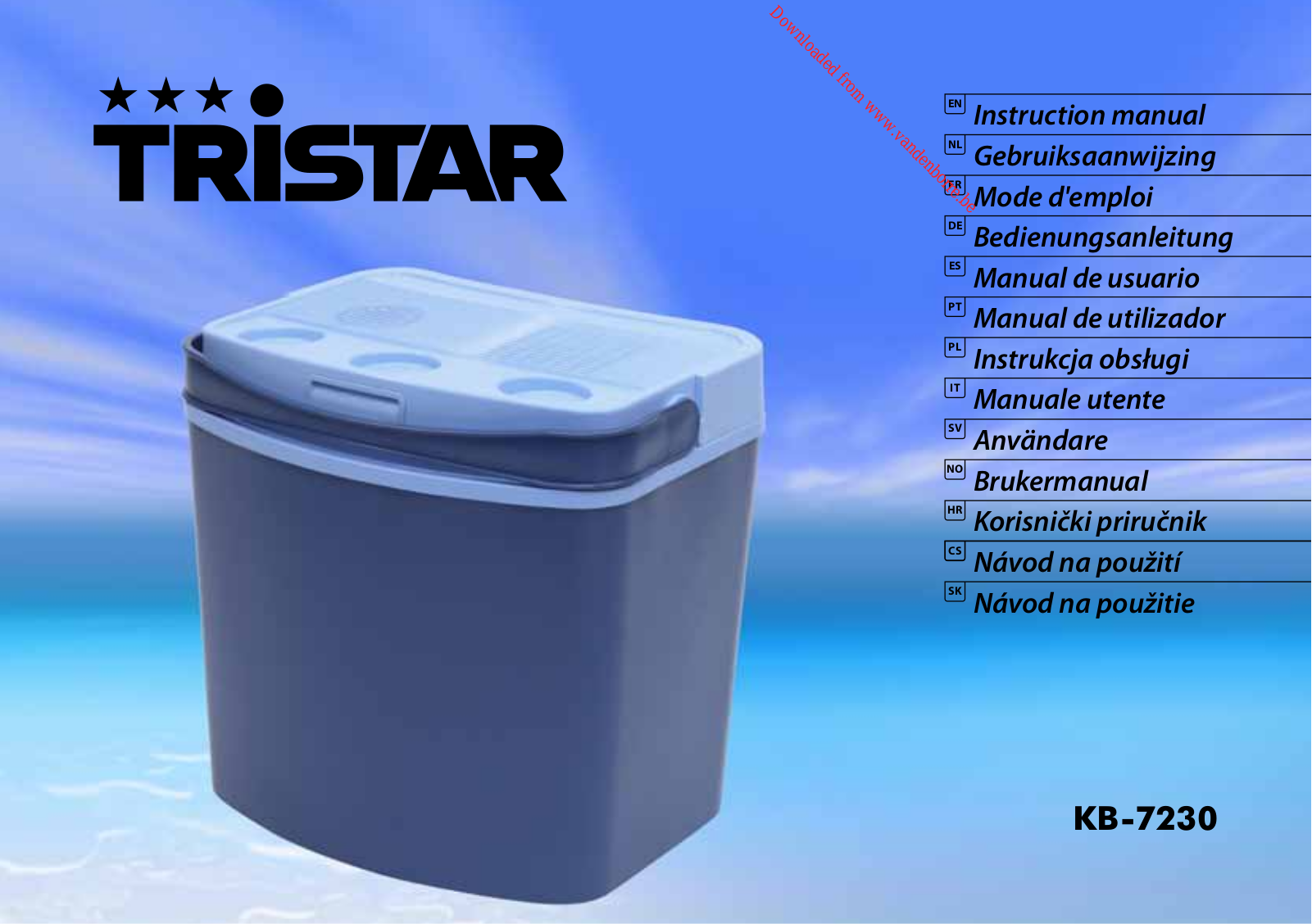 TRISTAR KB-7230 User Manual