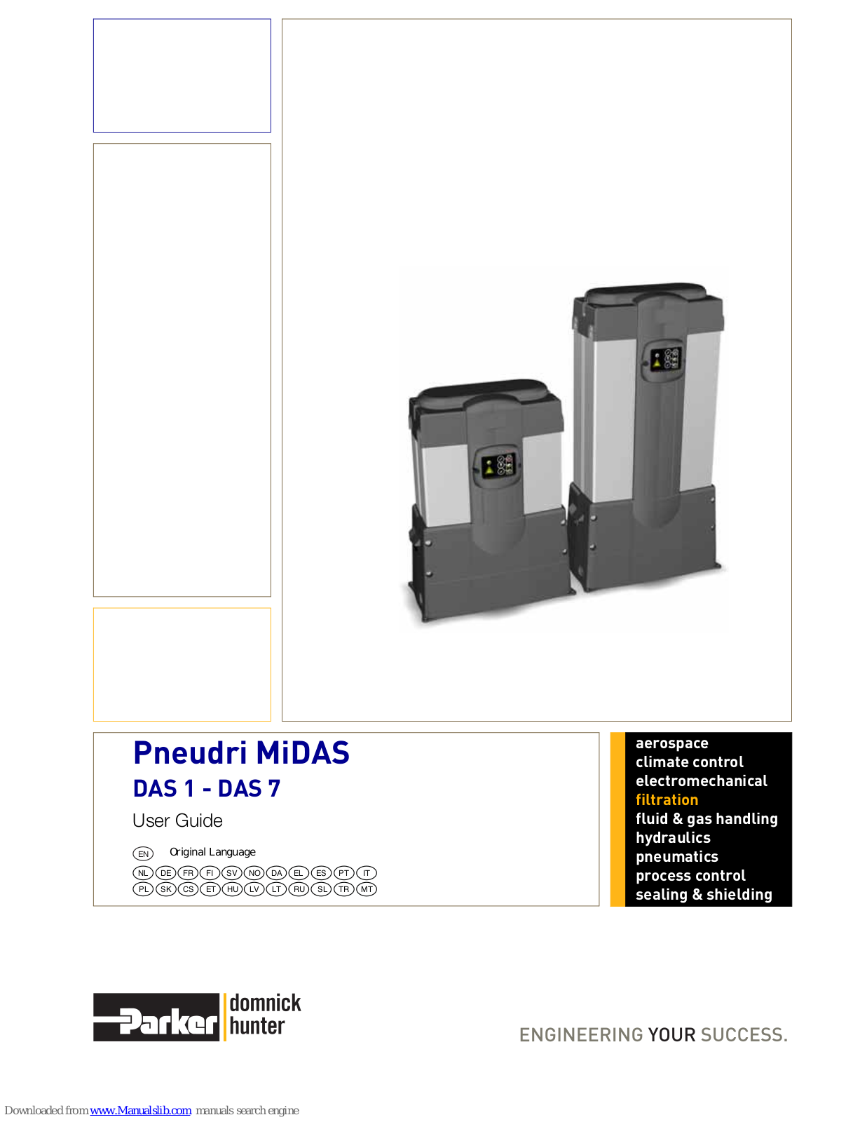 Parker DAS 2, DAS 3, DAS 5, DAS 1, DAS 6 User Manual - ManualMachine.com